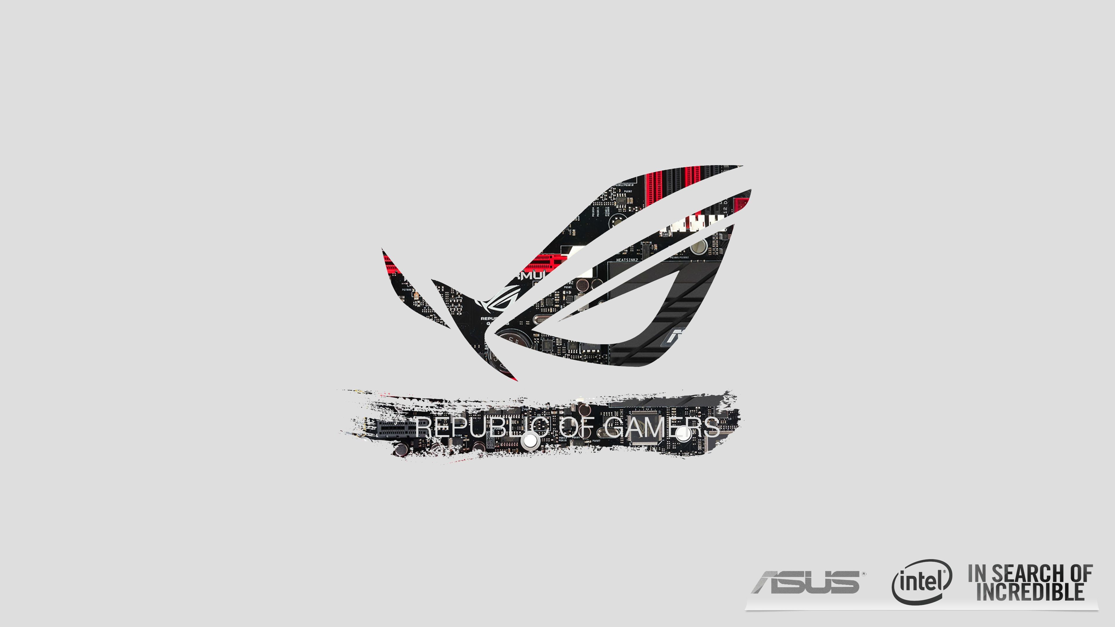 Republic Of Gamers Photo Download Free 
 Data Src Full - Asus Rog Wallpaper White - HD Wallpaper 