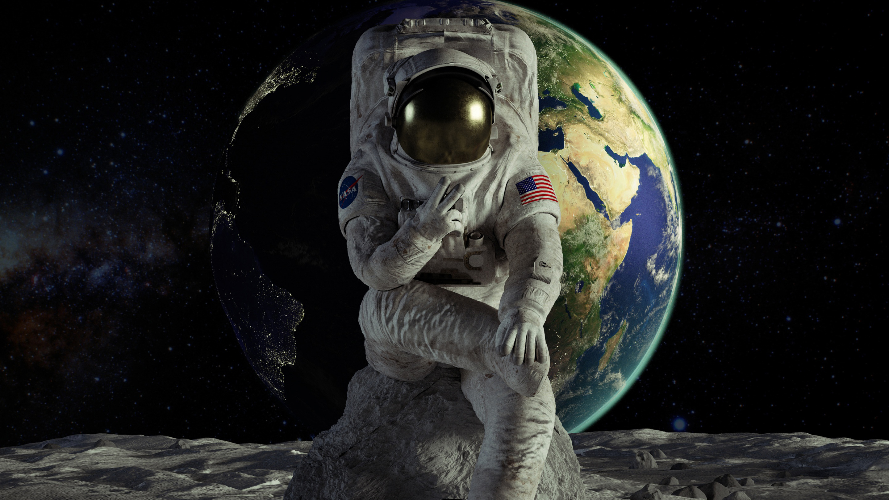 Astronaut - HD Wallpaper 