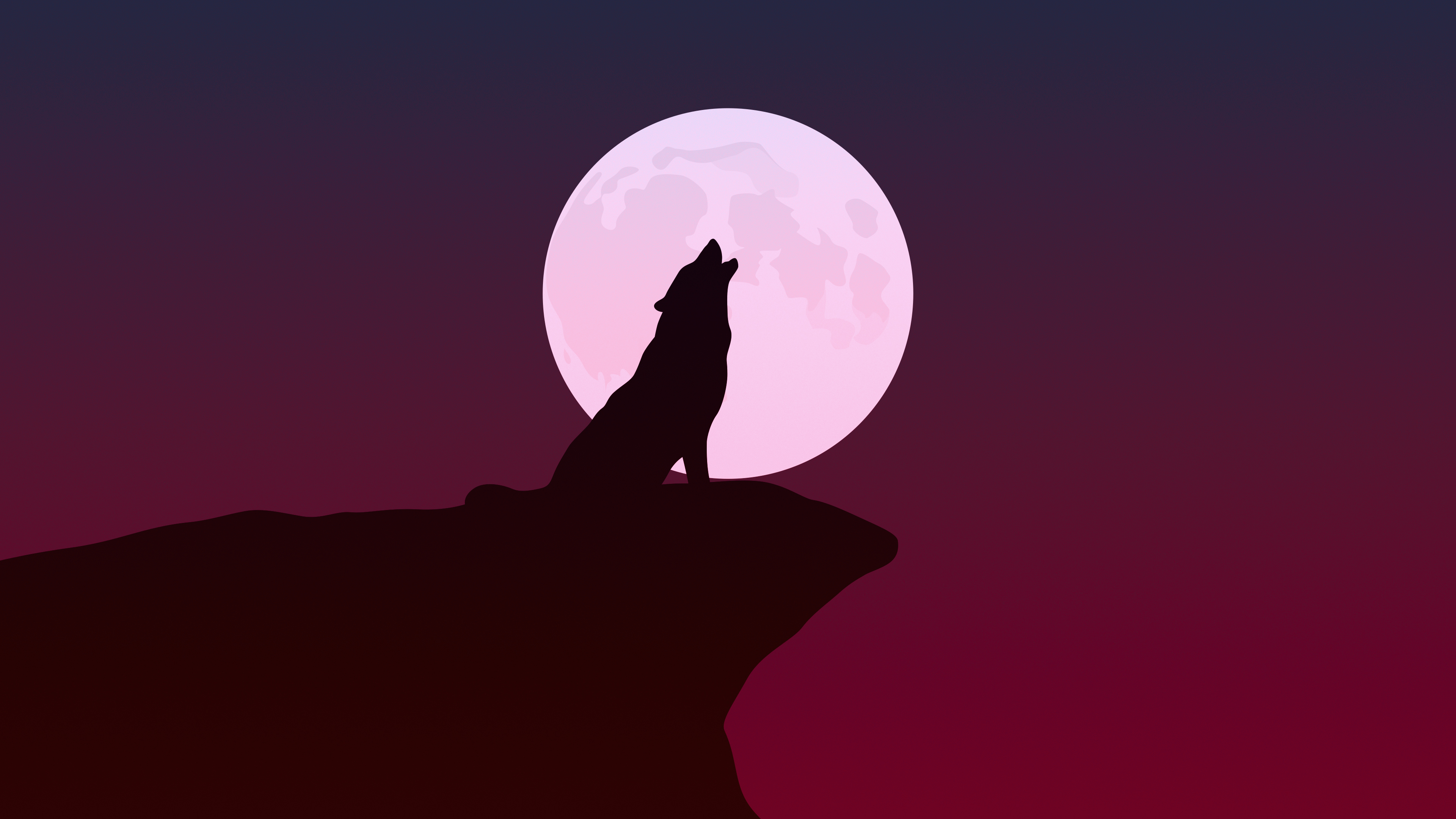 Howling Wolf Background - HD Wallpaper 