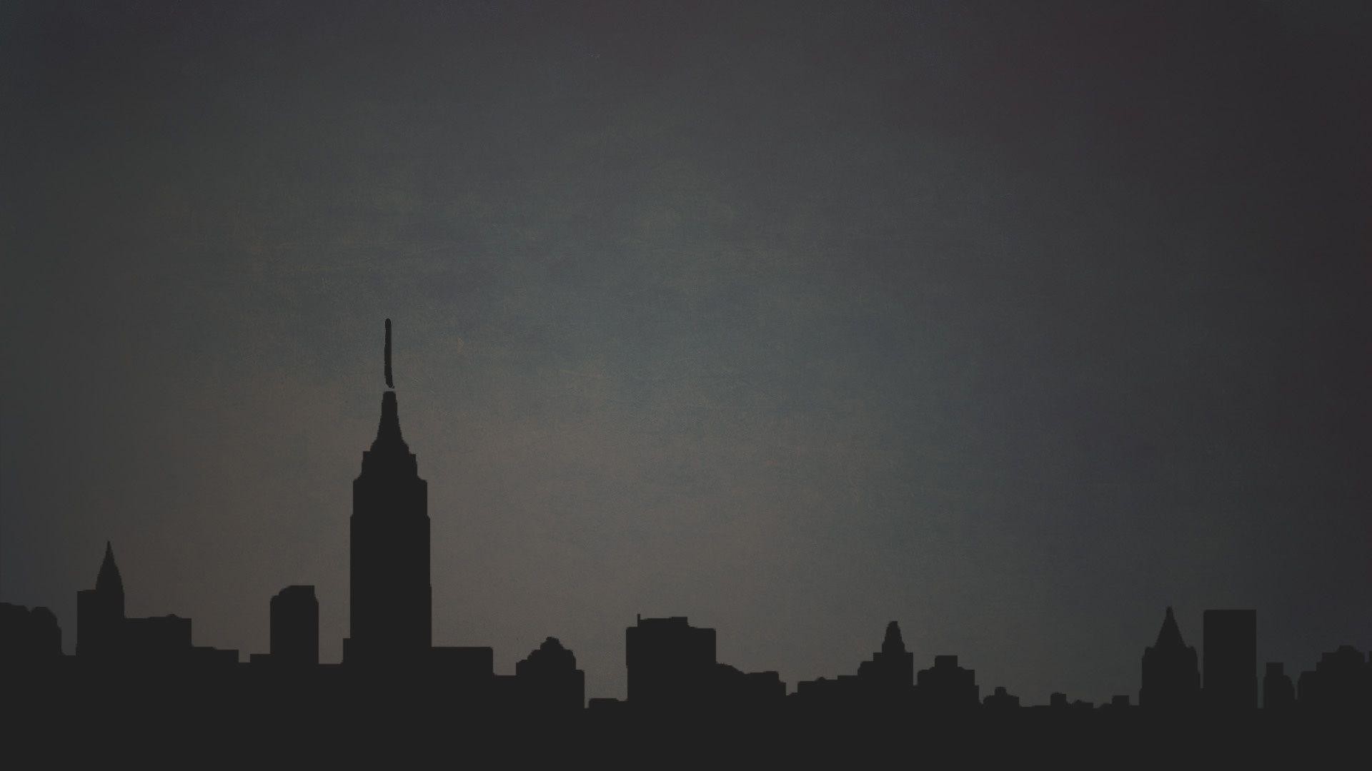 Wallpapers For > Minimalist Wallpaper Dark 
 Data-src - New York Minimal Background - HD Wallpaper 