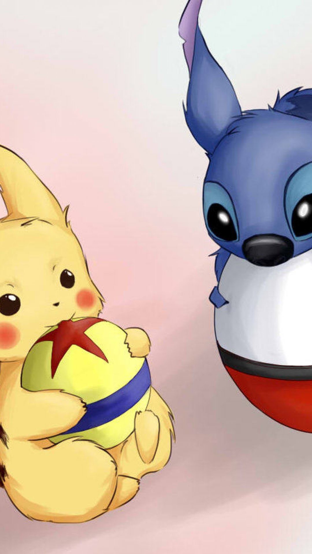 Pikachu And Stitch Wallpaper 
 Data-src - Stitch And Pikachu Iphone - HD Wallpaper 