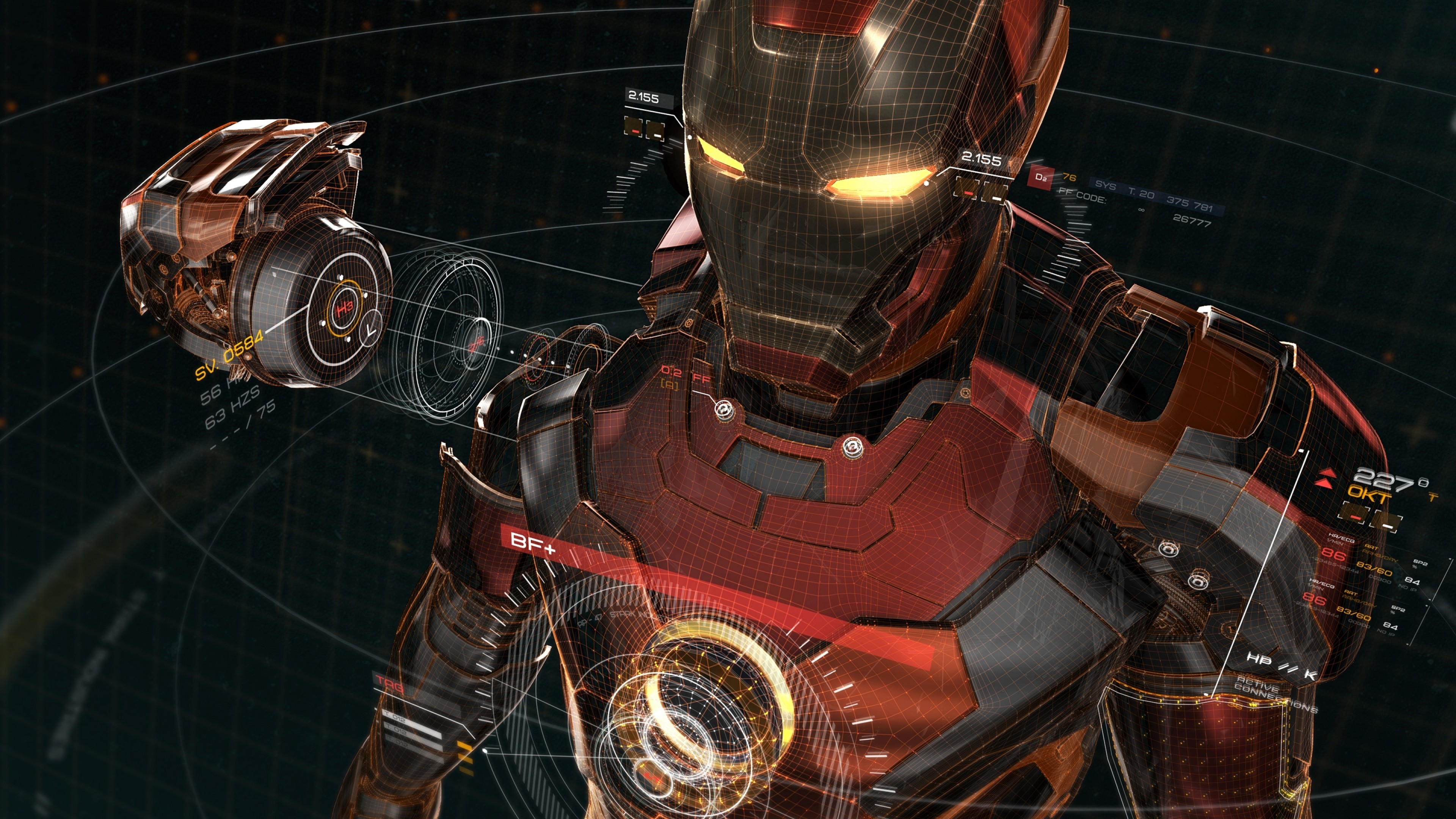 Iron Man Artwork 4k - HD Wallpaper 
