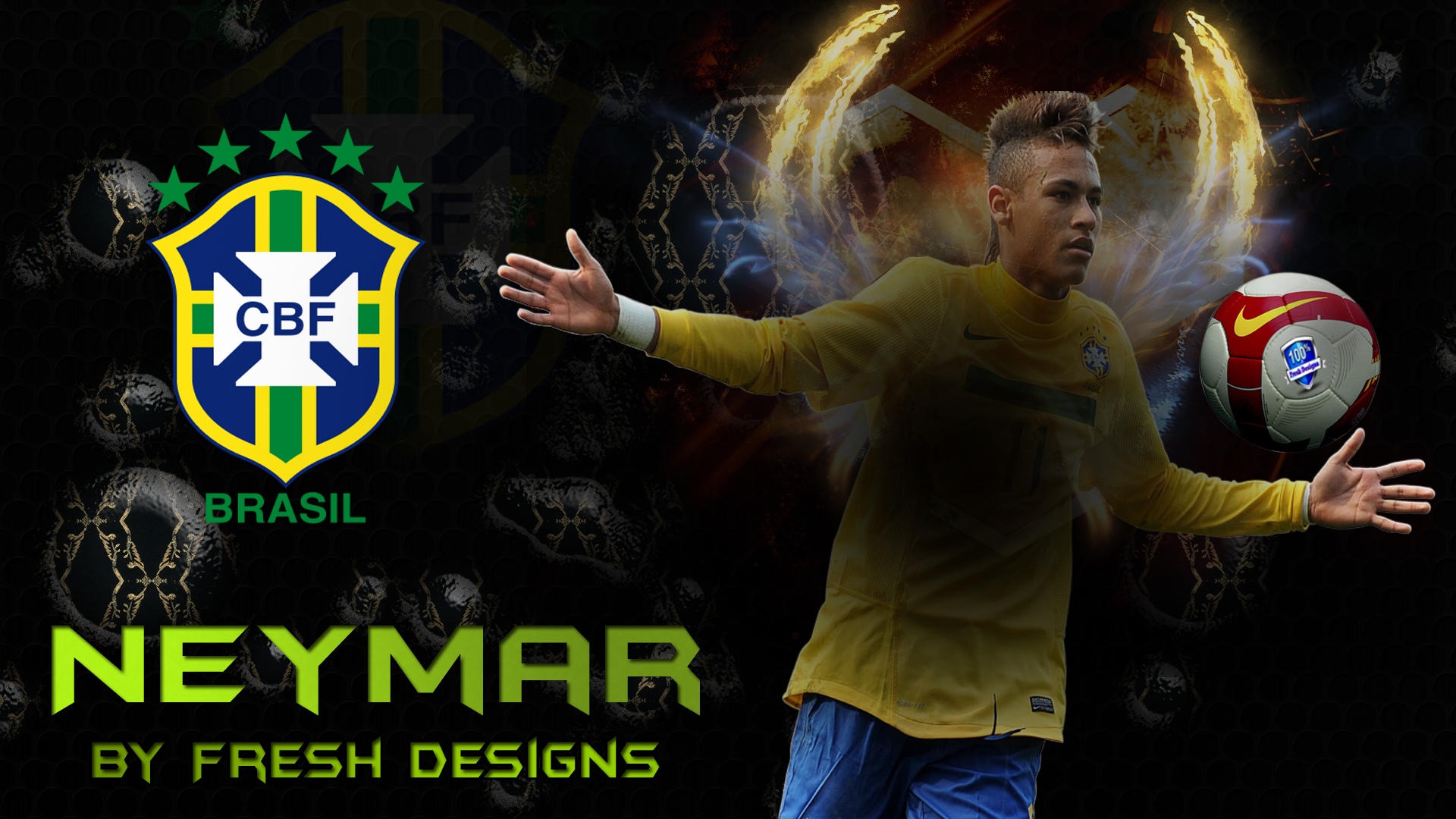 Neymar Wallpaper - Brazil Soccer - HD Wallpaper 