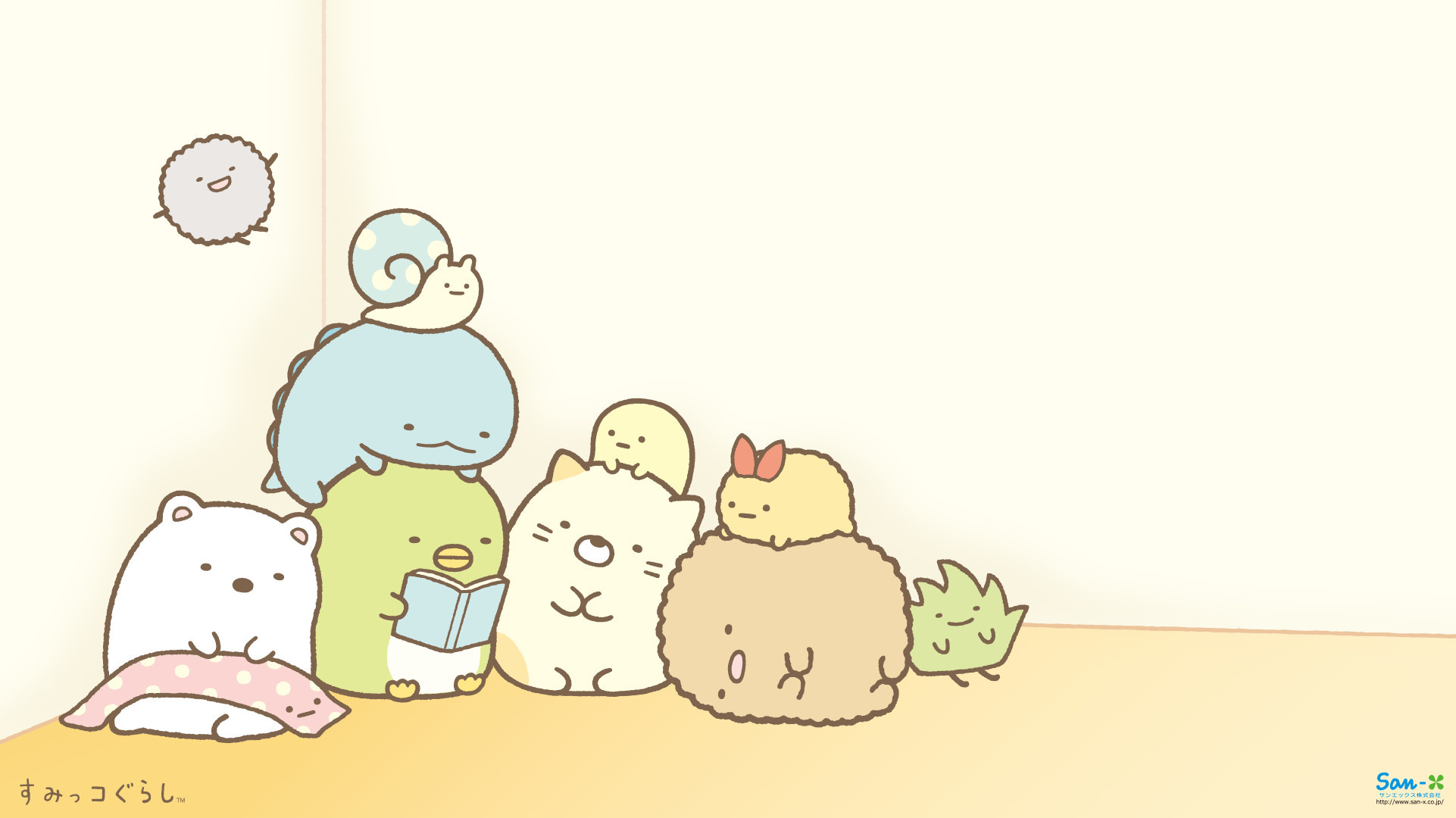 Kawaii Computer Wallpaper - Desktop Sumikko Gurashi Backgrounds - HD Wallpaper 