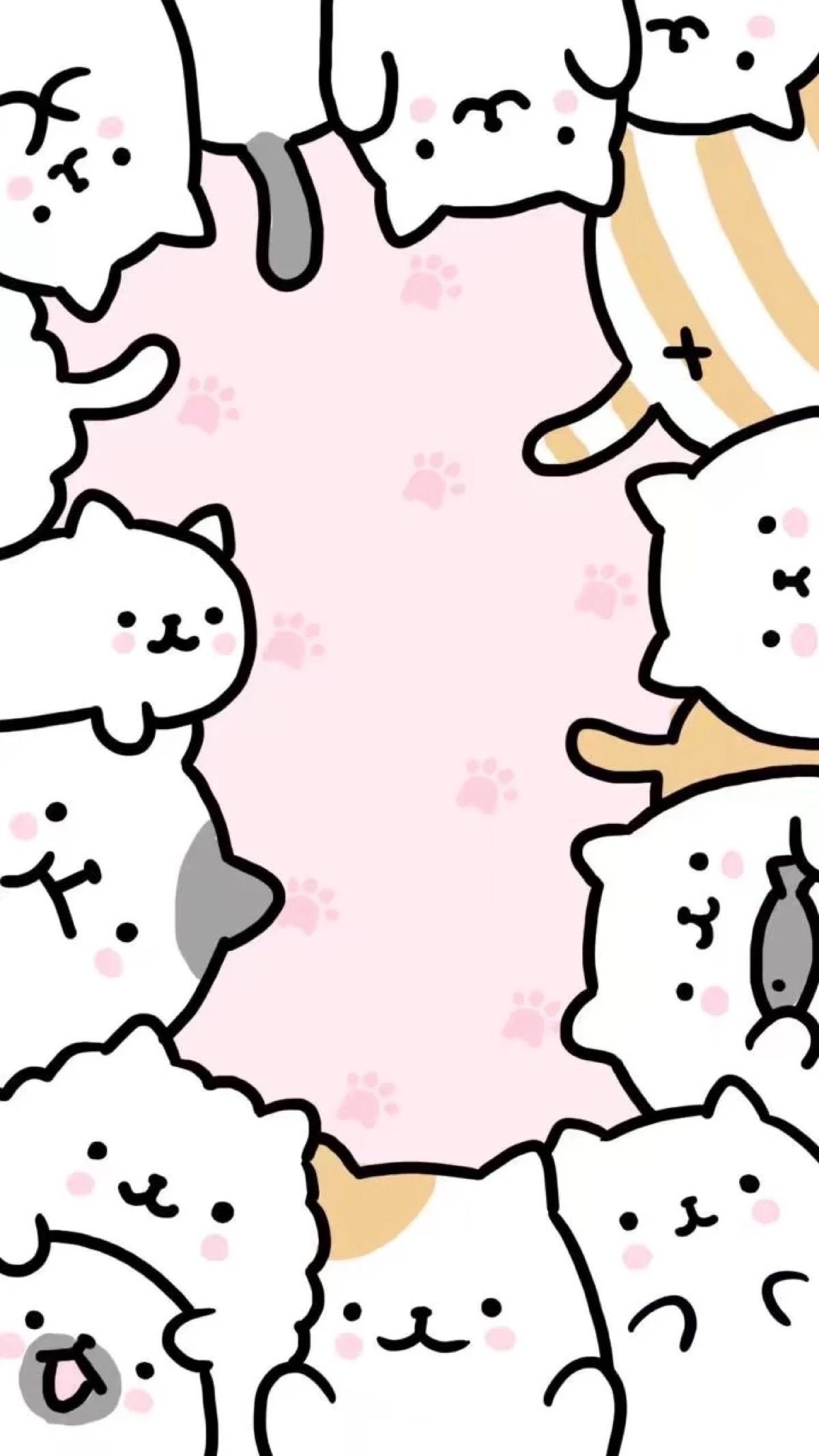 61 Kawaii Cat Wallpapers On Wallpaperplay 
 Data-src - Cute Phone Wallpaper Kawaii - HD Wallpaper 