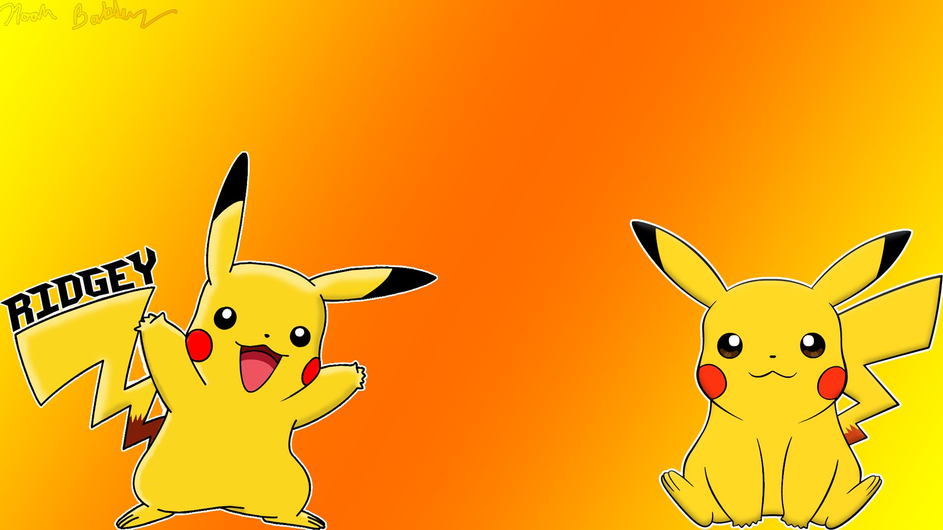 Pikachu Background - HD Wallpaper 