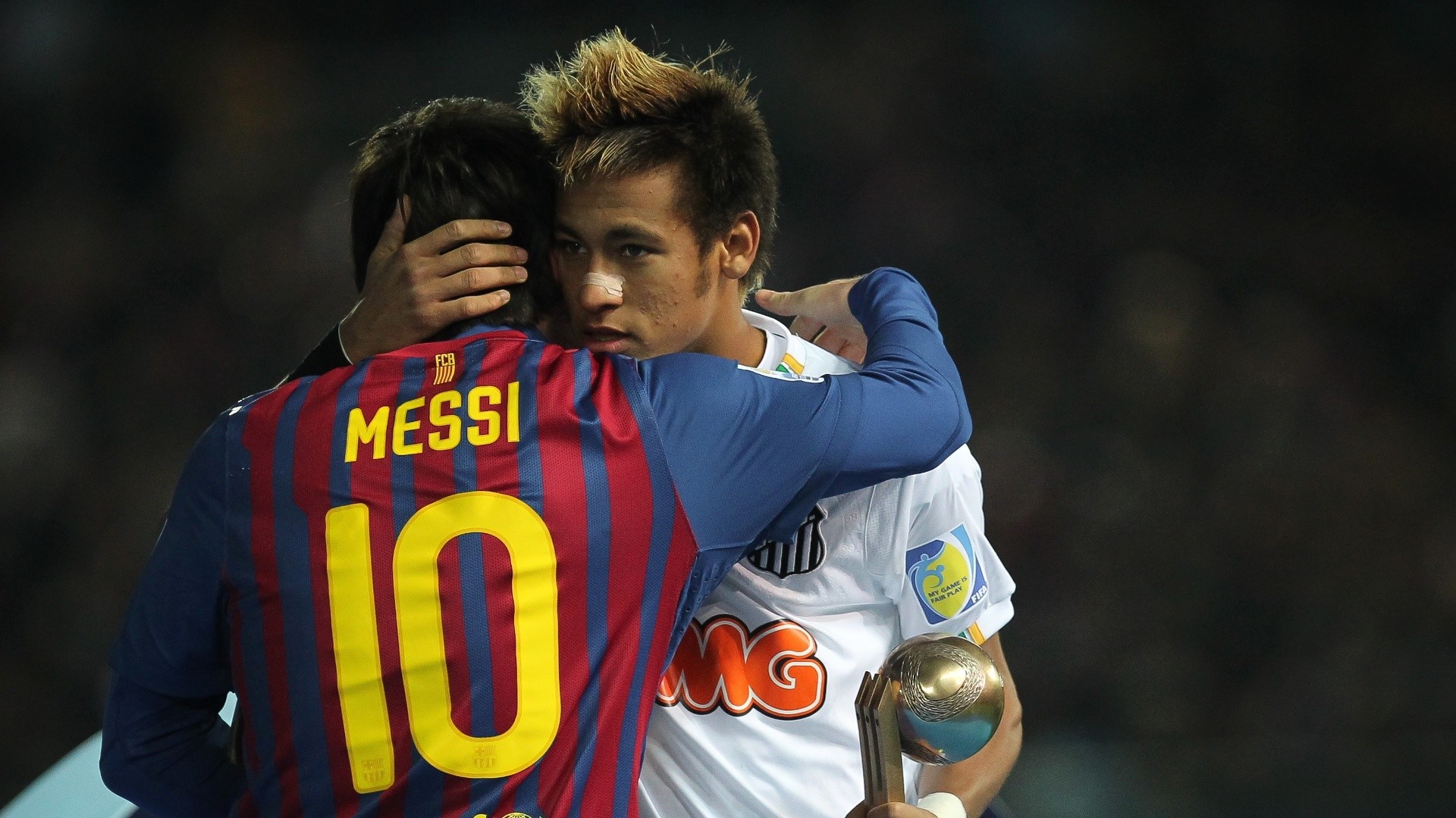 Messi Neymar Hd Wallpaper - Messi With Neymar Hd - HD Wallpaper 