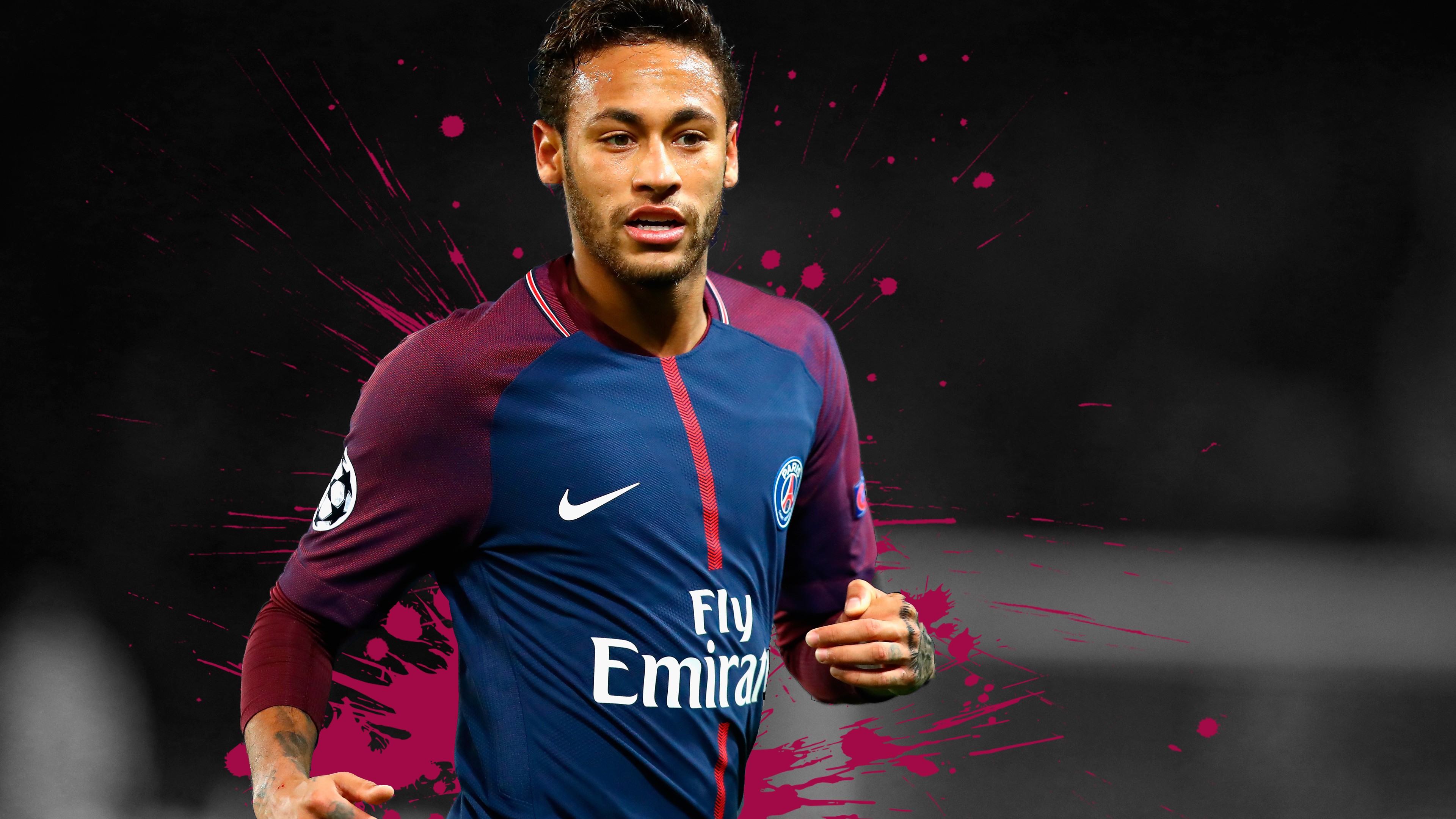 Neymar Psg 4k Wallpaper Hd Desktop-3840x2160 - Neymar Psg Wallpaper Hd - HD Wallpaper 