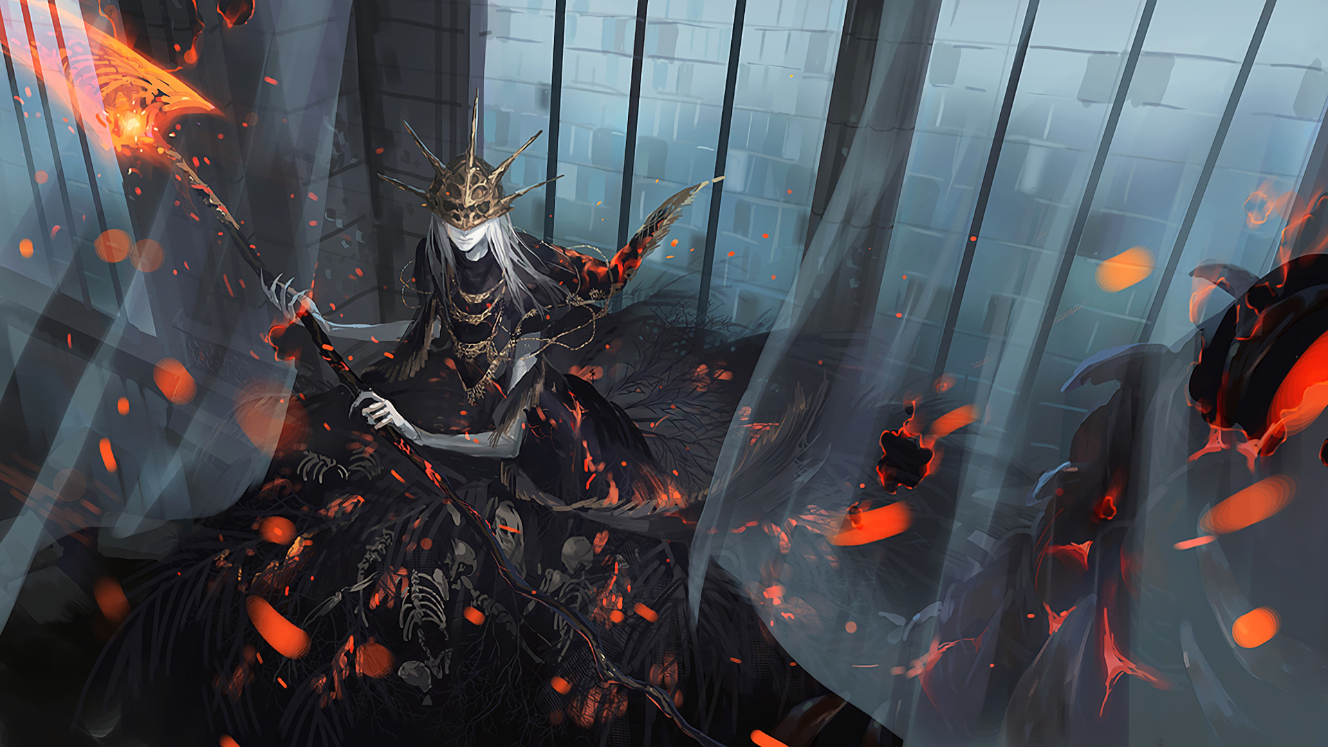 Dark Souls Aldrich Fanart - HD Wallpaper 