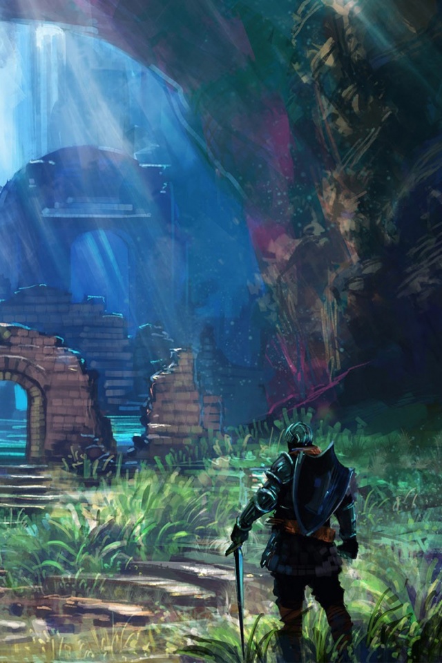 Dark Souls Firelink Shrine Art - HD Wallpaper 