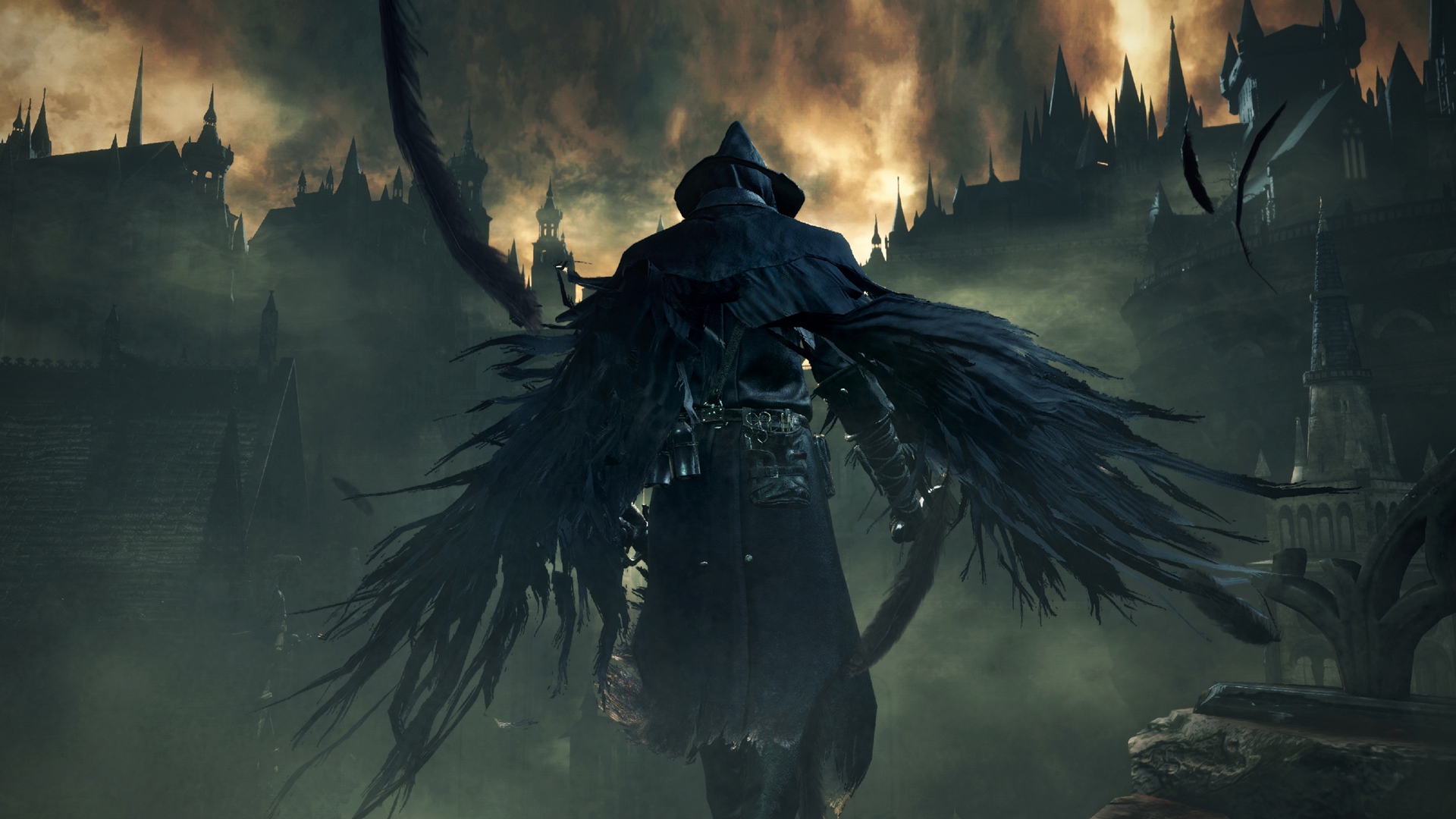 Wallpaper Bloodborne, Dark Souls, Wings, Darkness - Bloodborne Hd - HD Wallpaper 
