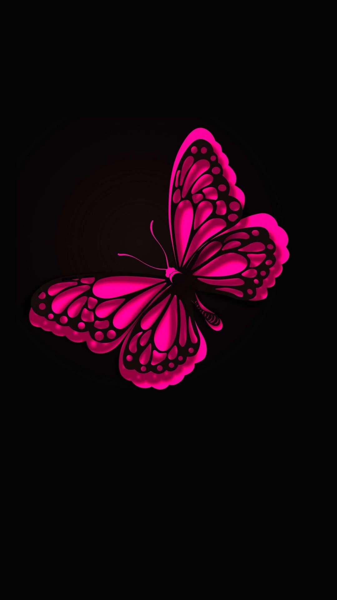 Iphone Wallpaper Hd Pink Butterfly - Pink Butterfly - HD Wallpaper 