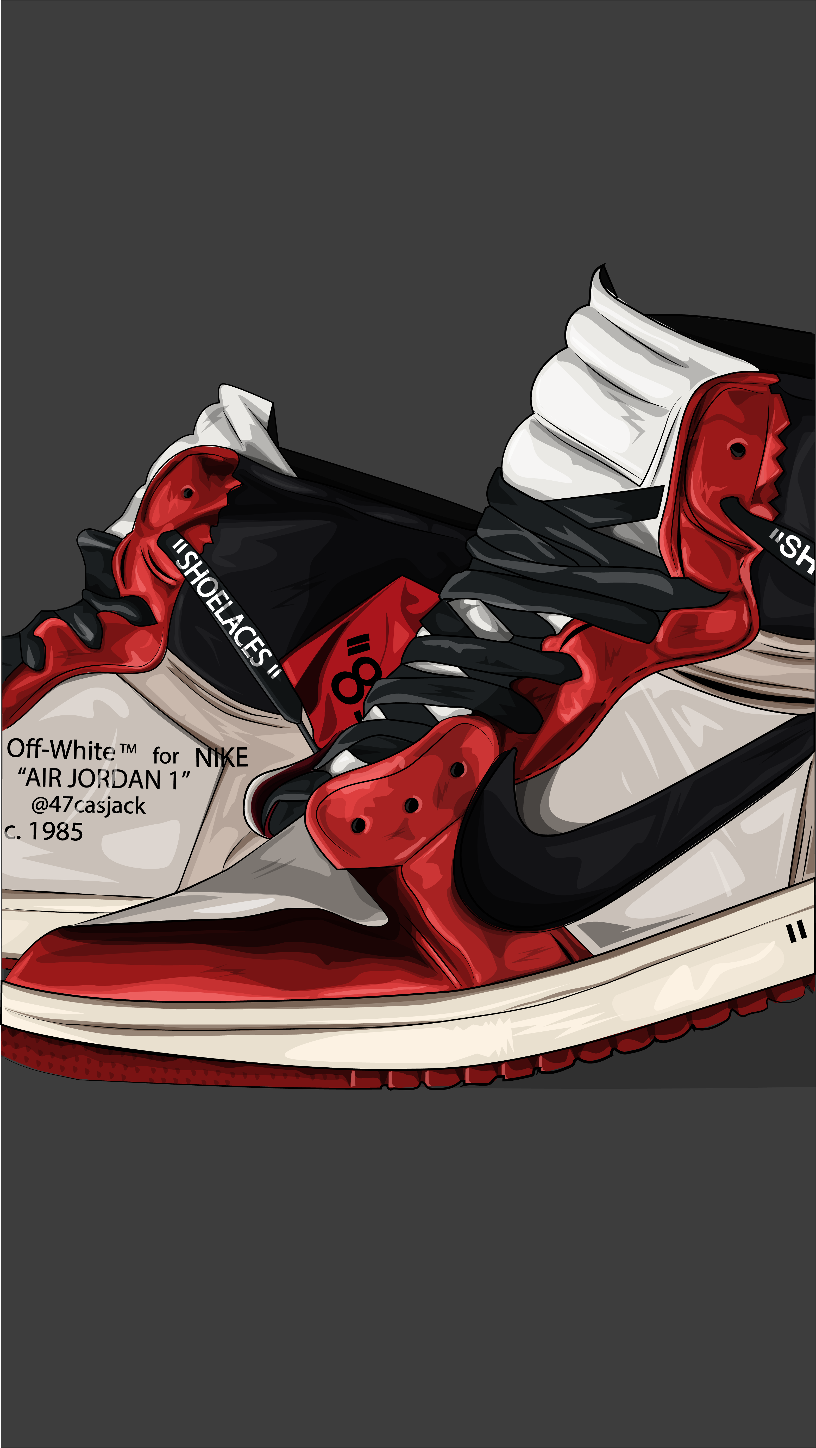 off white jordan 1 art