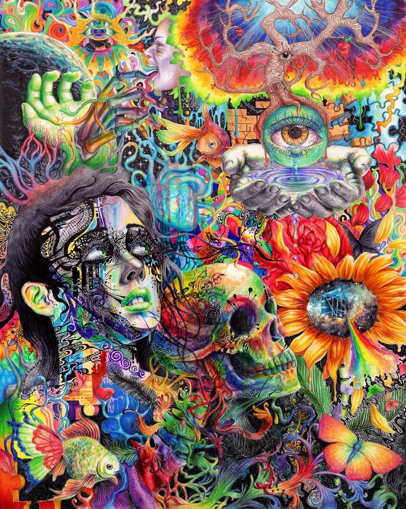 100 Trippy Backgrounds & Psychedelic Wallpapers Hd - Psychedelic Trippy - HD Wallpaper 