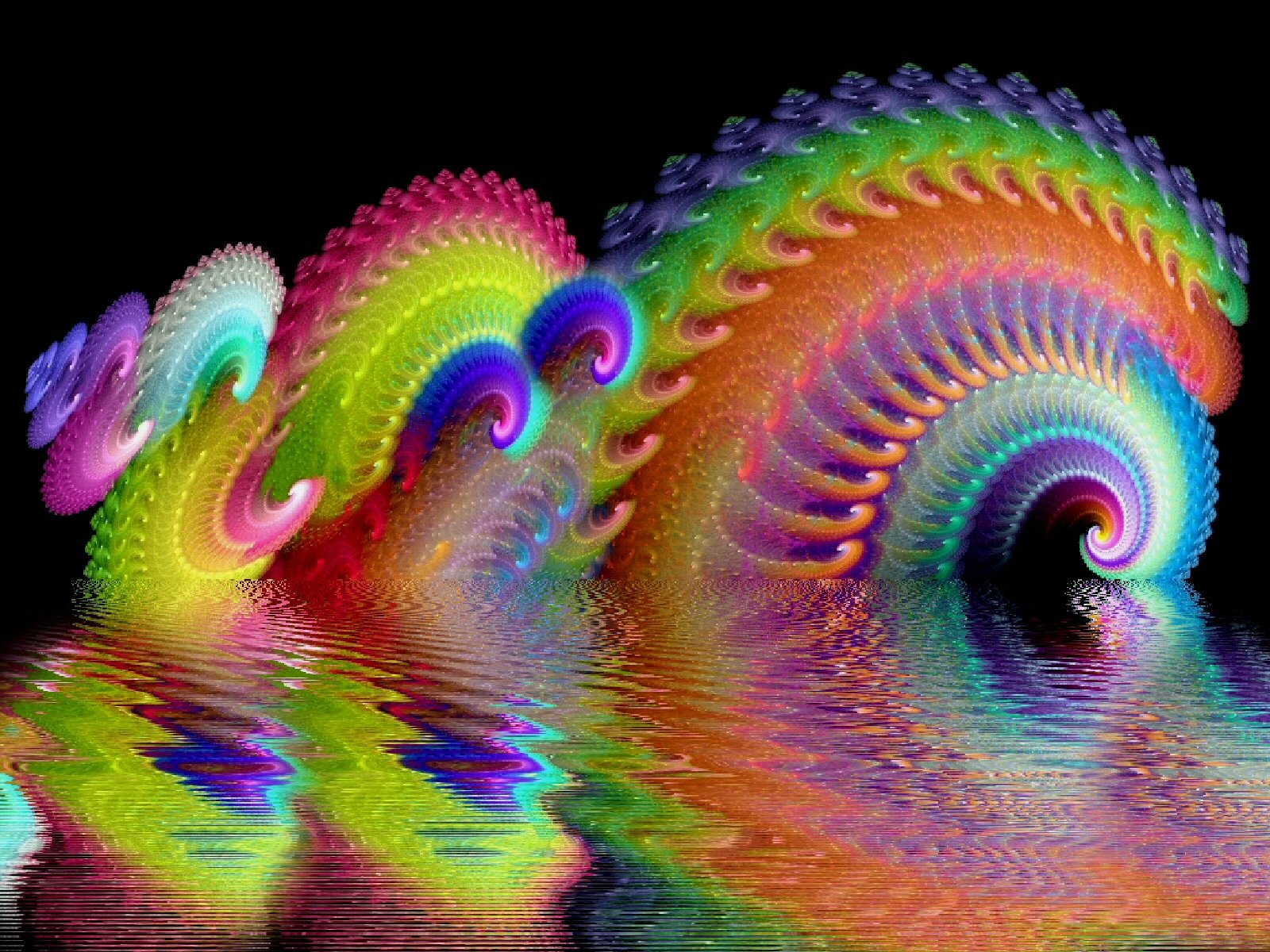 Infrared Toaster Oven - Psychedelic Sound Wave - HD Wallpaper 