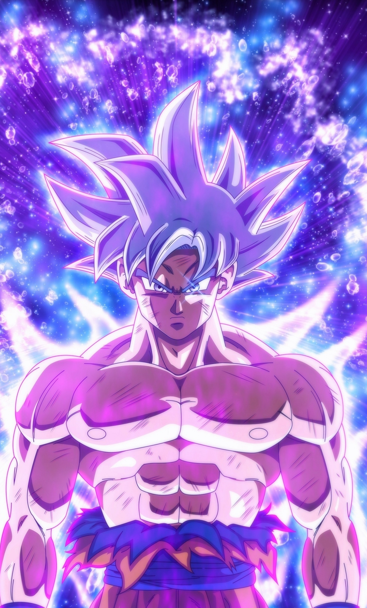 Ultra Instinct, Goku, Dragon Ball, Blue Power, Wallpaper - Goku Mastered  Ultra Instinct - 1280x2120 Wallpaper 