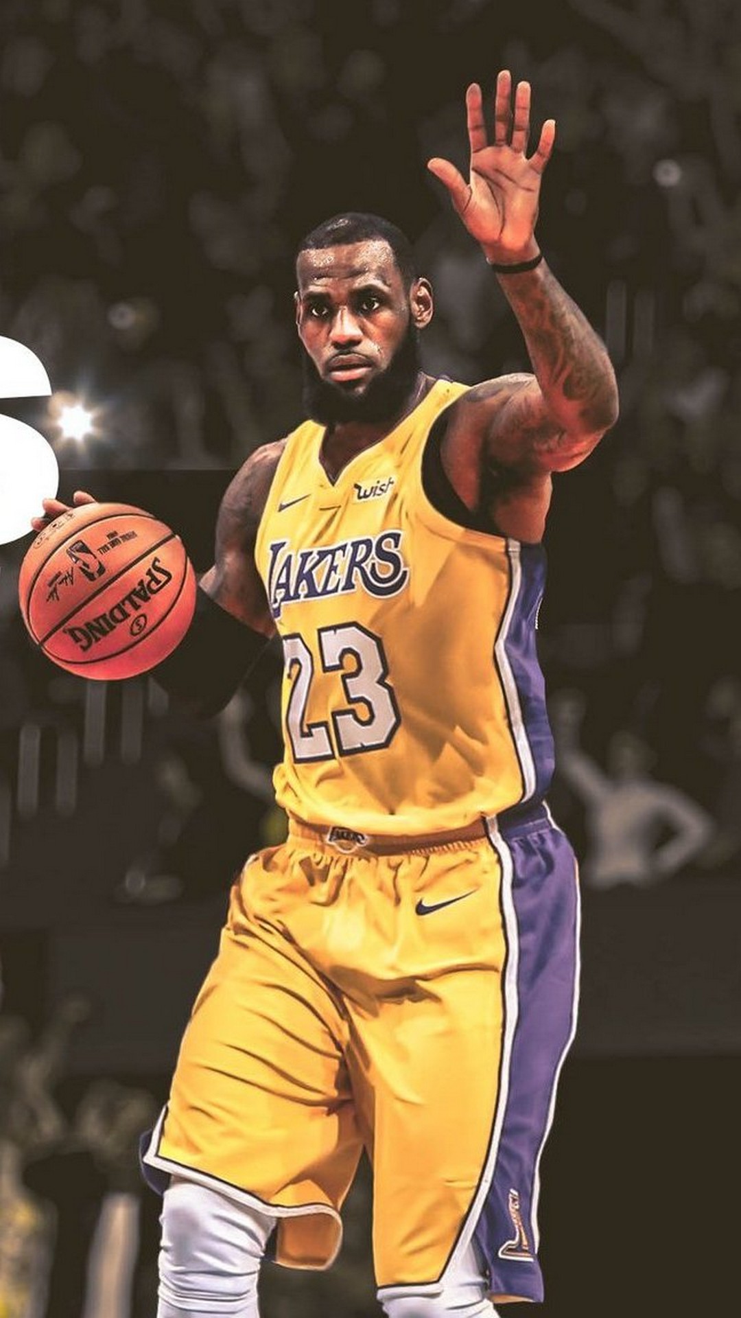 Mobile Wallpapers Lebron James Lakers With High-resolution - Lebron James Wallpaper Hd Iphone Lakers - HD Wallpaper 