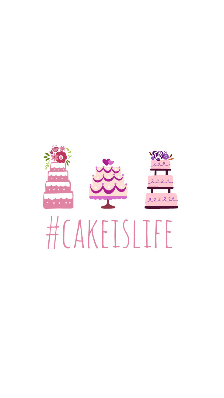 Preppy Original ★ Cake Is Life Iphone Wallpaper Quote - Cute Wallpapers Iphone - HD Wallpaper 