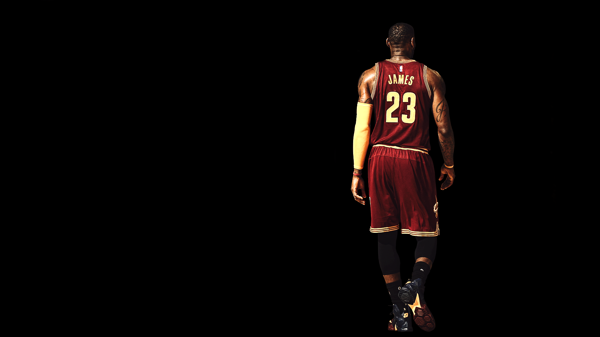 Lebron James Cavaliers Desktop Background - Lebron James Hd Wallpaper Black - HD Wallpaper 