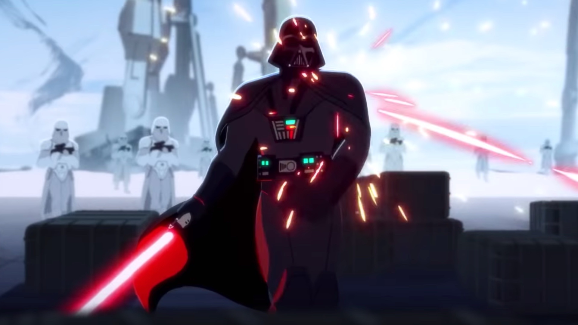 Darth Vader Galaxy Of Adventures - HD Wallpaper 