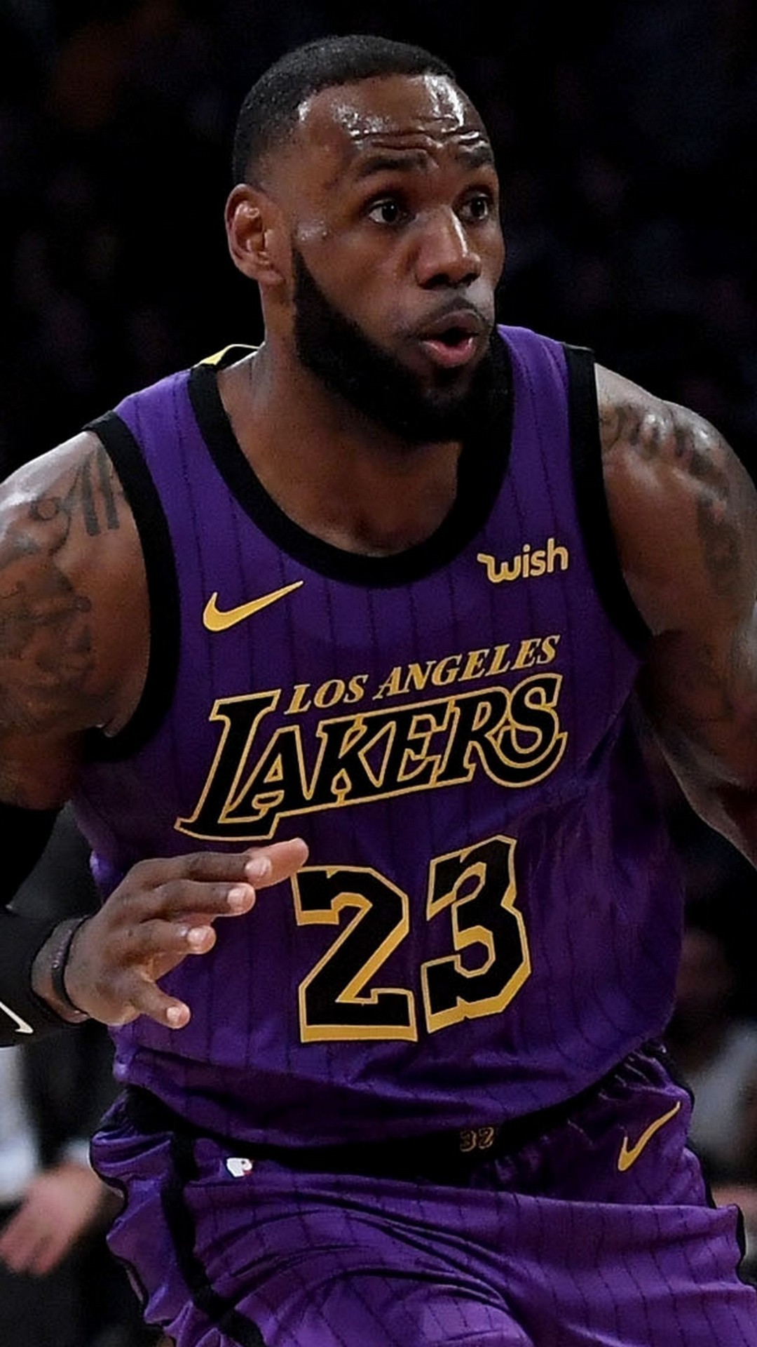 Lebron James La Lakers Wallpaper Iphone Hd With High-resolution - Nba Lebron James Lakers - HD Wallpaper 