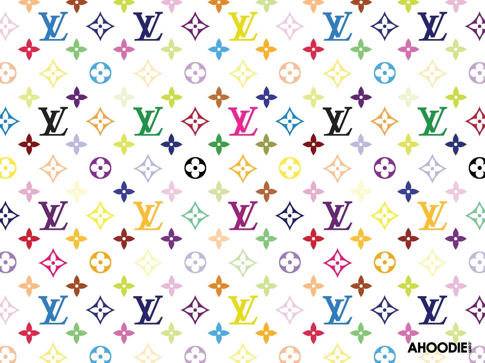 Louis Vuitton Multicolor Pattern - HD Wallpaper 