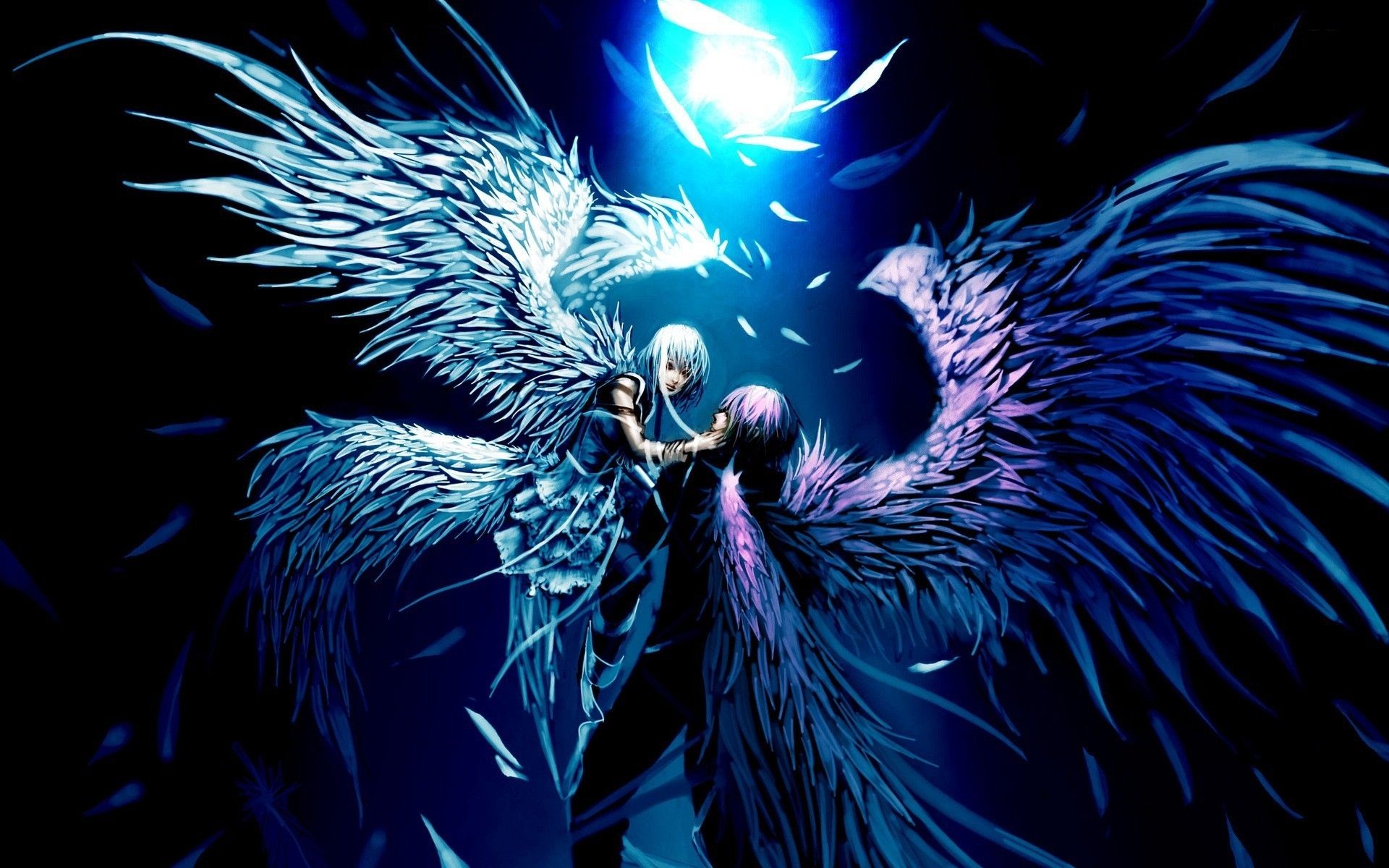 Anime Demons And Angels - HD Wallpaper 