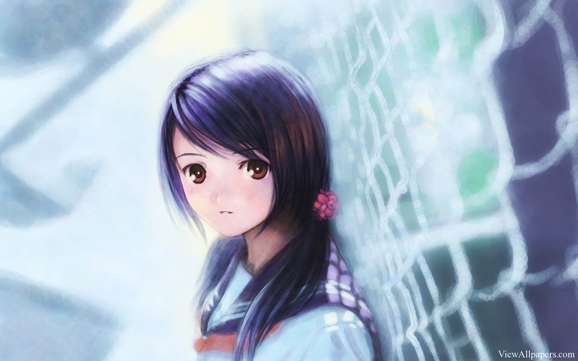 Cute Anime Girl Wallpaper Hd - HD Wallpaper 