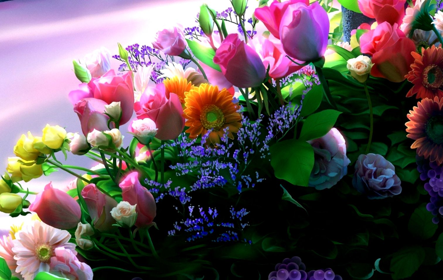 Full Hd Beautiful Flowers - HD Wallpaper 