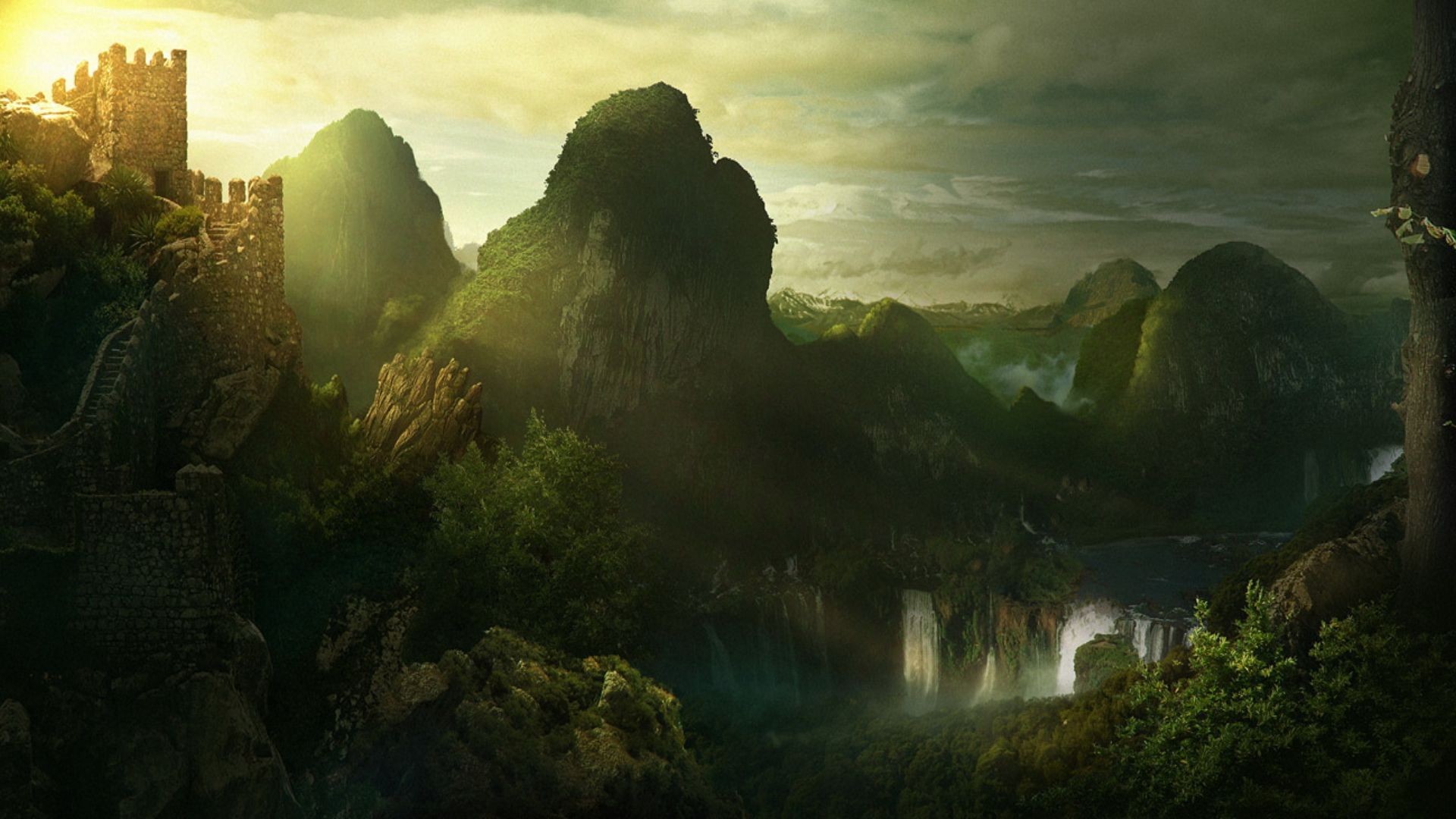 Free Fantasy Landscape Wallpapers For Iphone Â« Long - High Resolution Fantasy Landscape - HD Wallpaper 