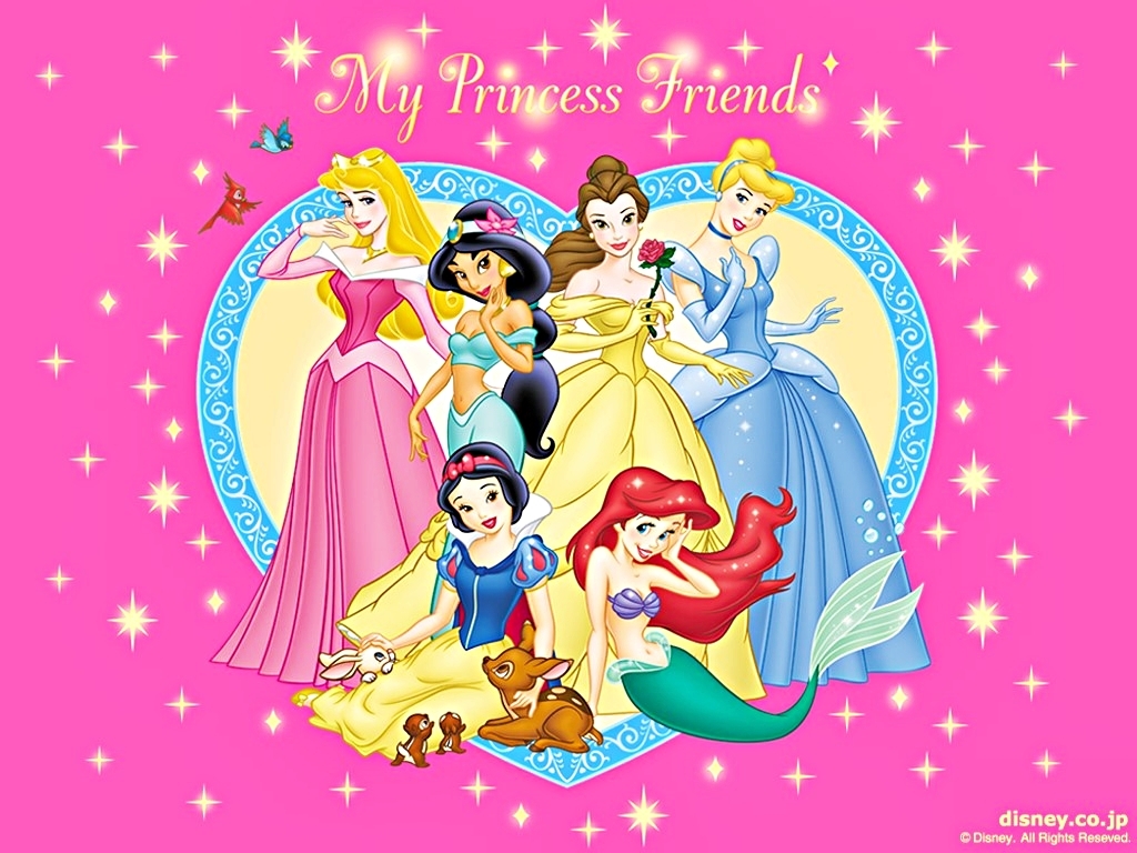 Walt Disney Wallpapers Free - Disney Princess Friends - HD Wallpaper 