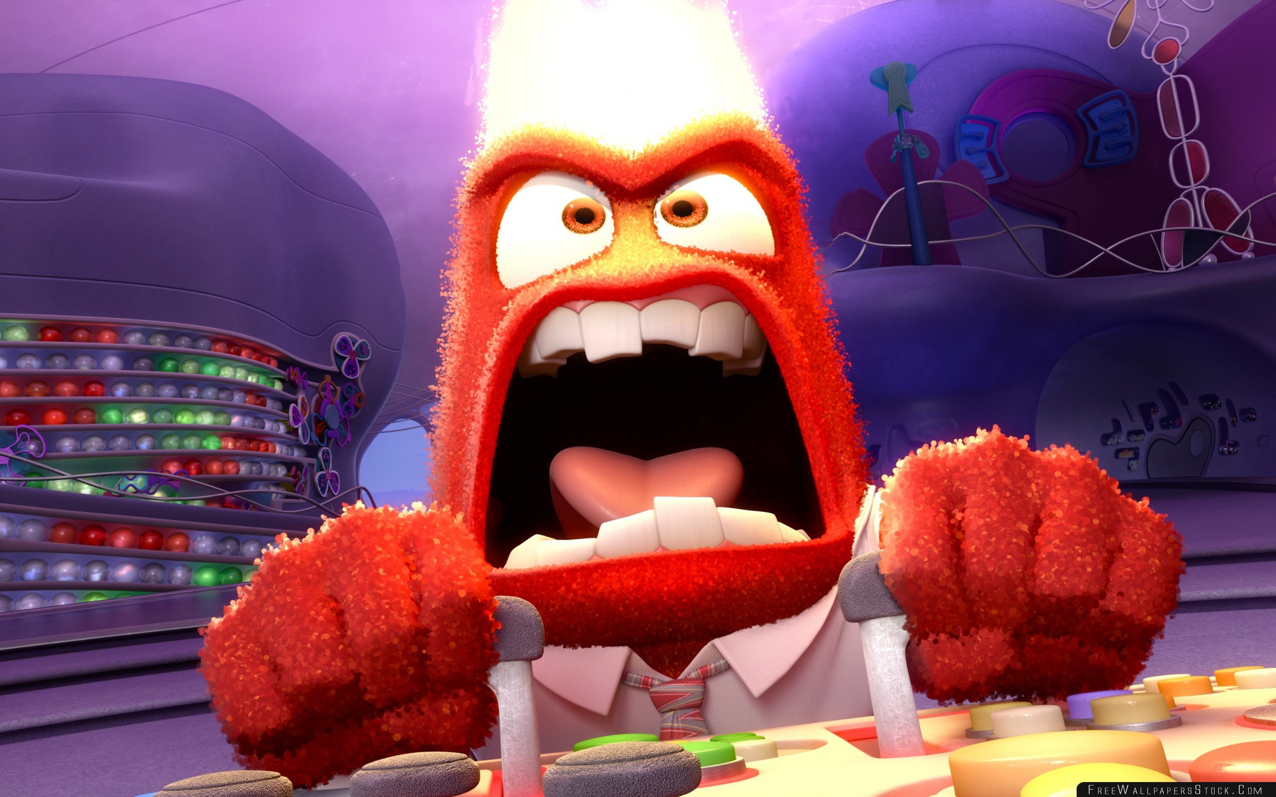 Download Free Wallpaper Inside Out Anger Pixar Disney - Inside Out Hunger - HD Wallpaper 