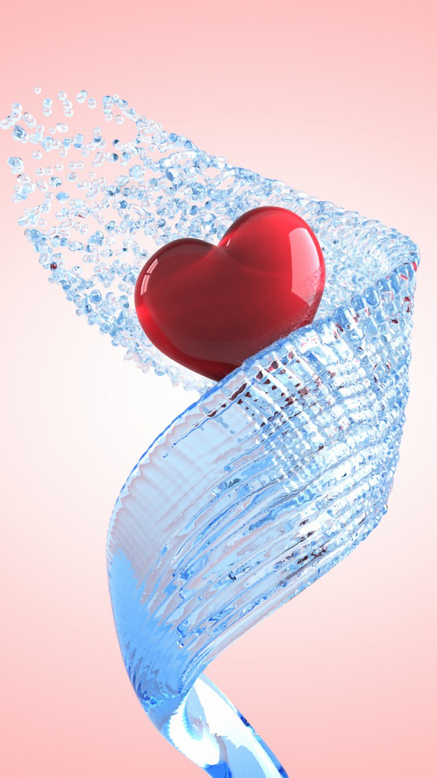 Hd Water Heart Samsung Galaxy Note 4 Wallpapers - Red Water Heart Images Hd - HD Wallpaper 