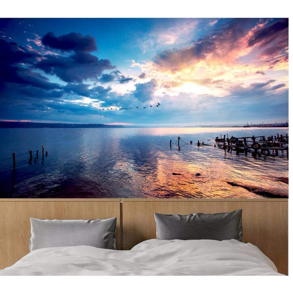 Pbldb 3d Room Wallpaper Custom Photo Sunset Sky Water - 3d Tapete Für Schlafzimmer - HD Wallpaper 