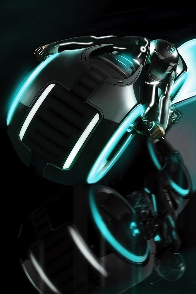 1080p Tron Legacy Light Cycle - HD Wallpaper 