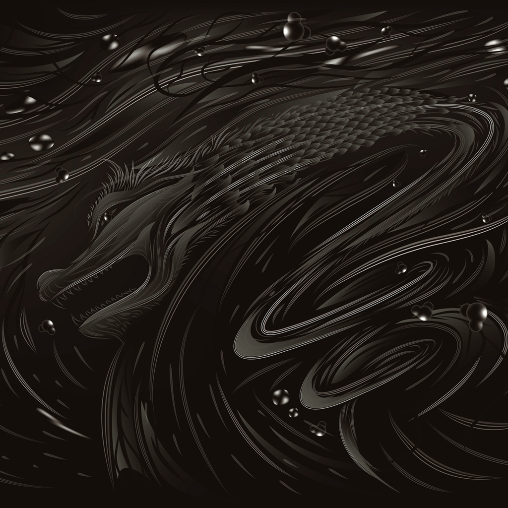 Black Water Dragon - HD Wallpaper 