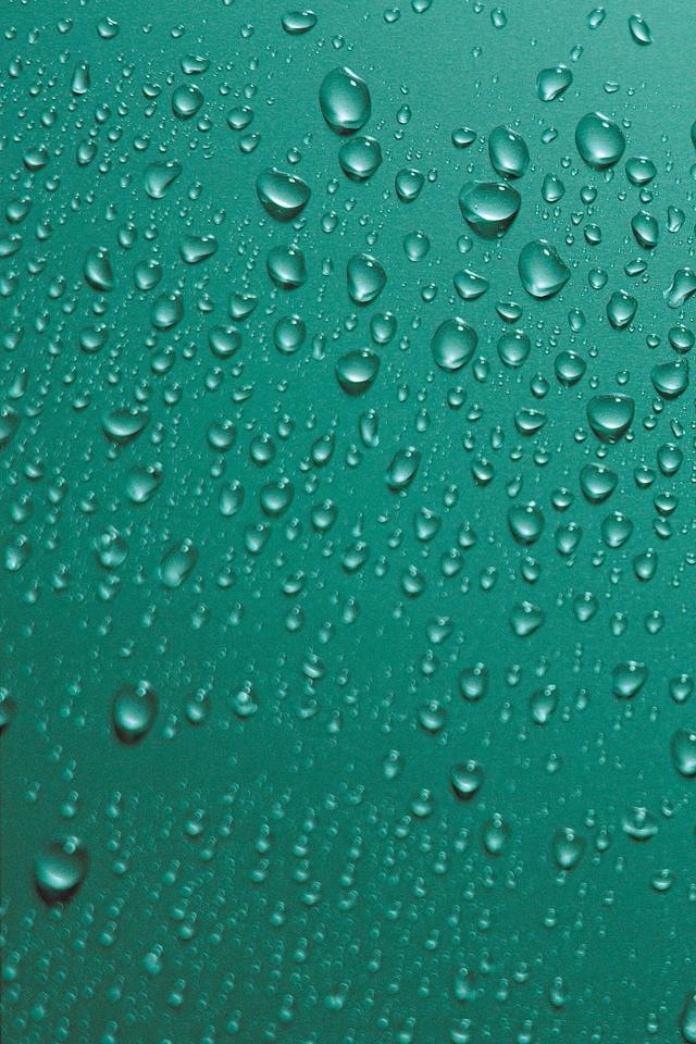 Green Water Droplets Iphone 4s Wallpaper - Iphone Drops Wallpaper Hd -  640x960 Wallpaper 