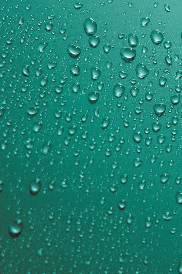 Green Water Droplets Iphone 4s Wallpaper - Iphone Drops Wallpaper Hd - HD Wallpaper 