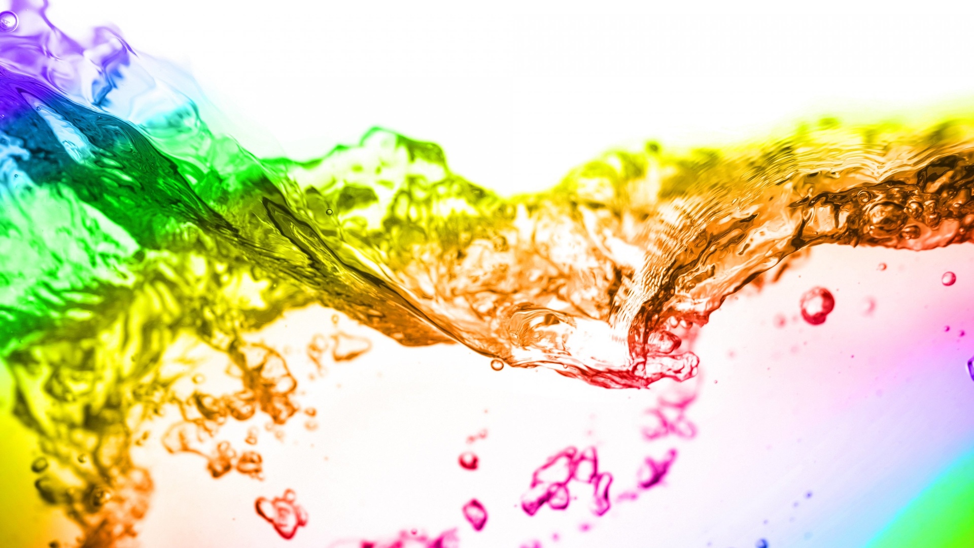 Cool Rainbow Water Backgrounds - HD Wallpaper 