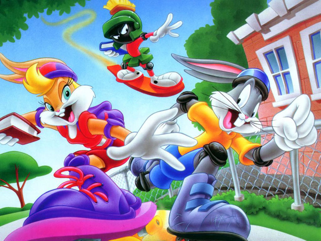 Cartoon Looney Toons Wallpaper,cartoons Wallpapers, - Lola Bunny Bugs Bunny - HD Wallpaper 