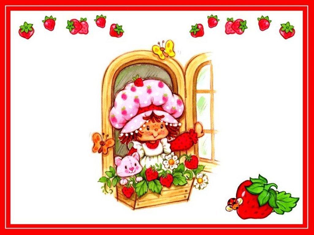 Strawberry Shortcake Wallpaper - Strawberry Shortcake 80's Cartoon - HD Wallpaper 