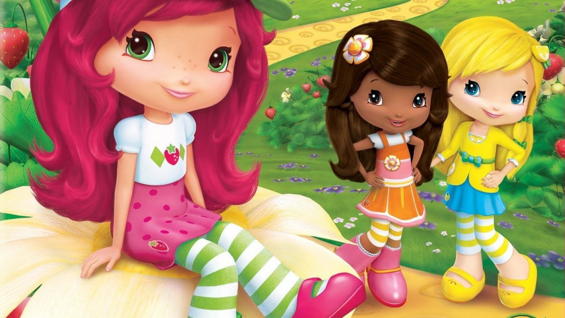 8 Hd Strawberry Shortcake Wallpapers - Strawberry Shortcake Movie Sky's The Limit 2009 - HD Wallpaper 