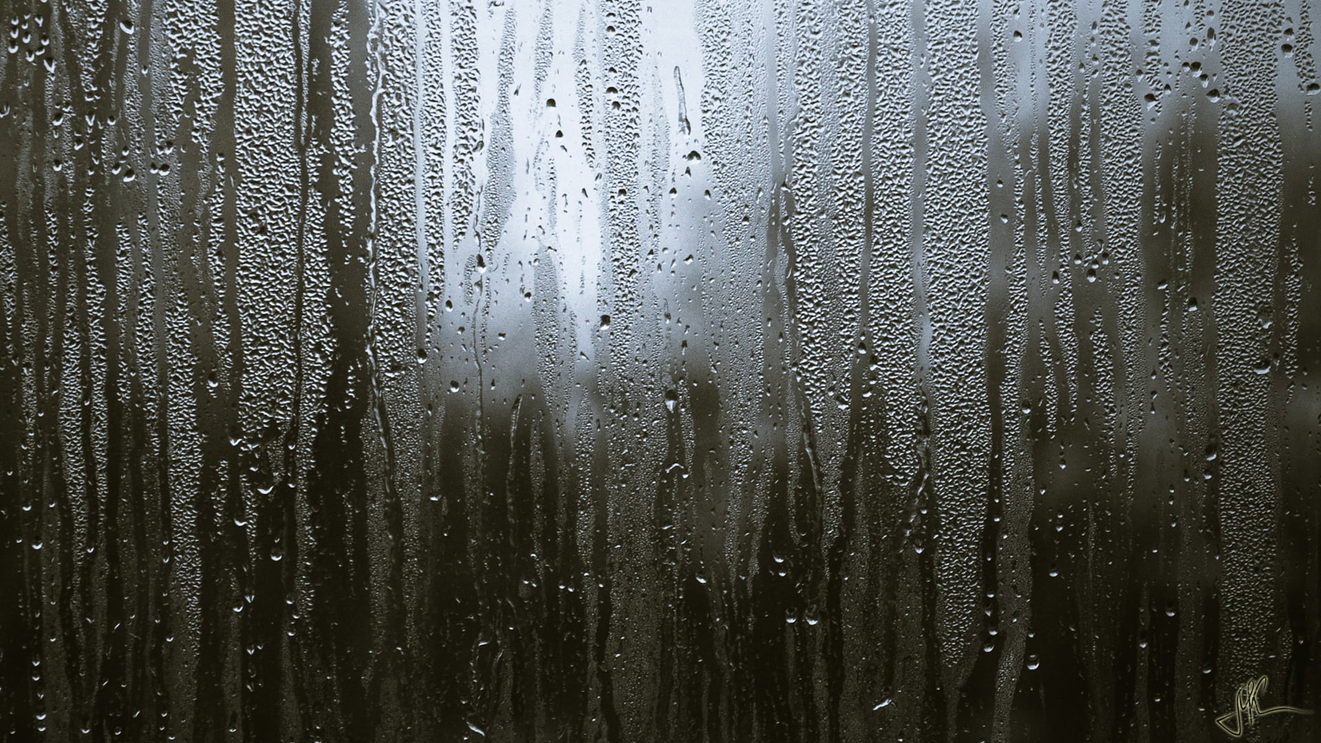 Water Drops On Glass - HD Wallpaper 