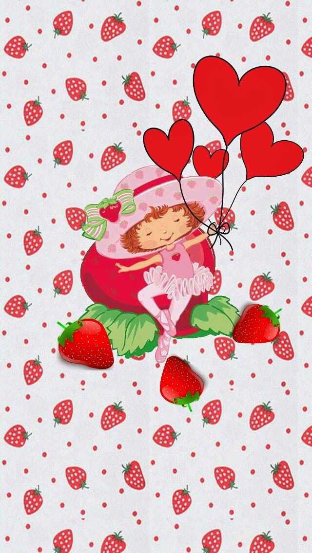 Backgrounds Fondos Iphone Strawberry Shortcake - HD Wallpaper 