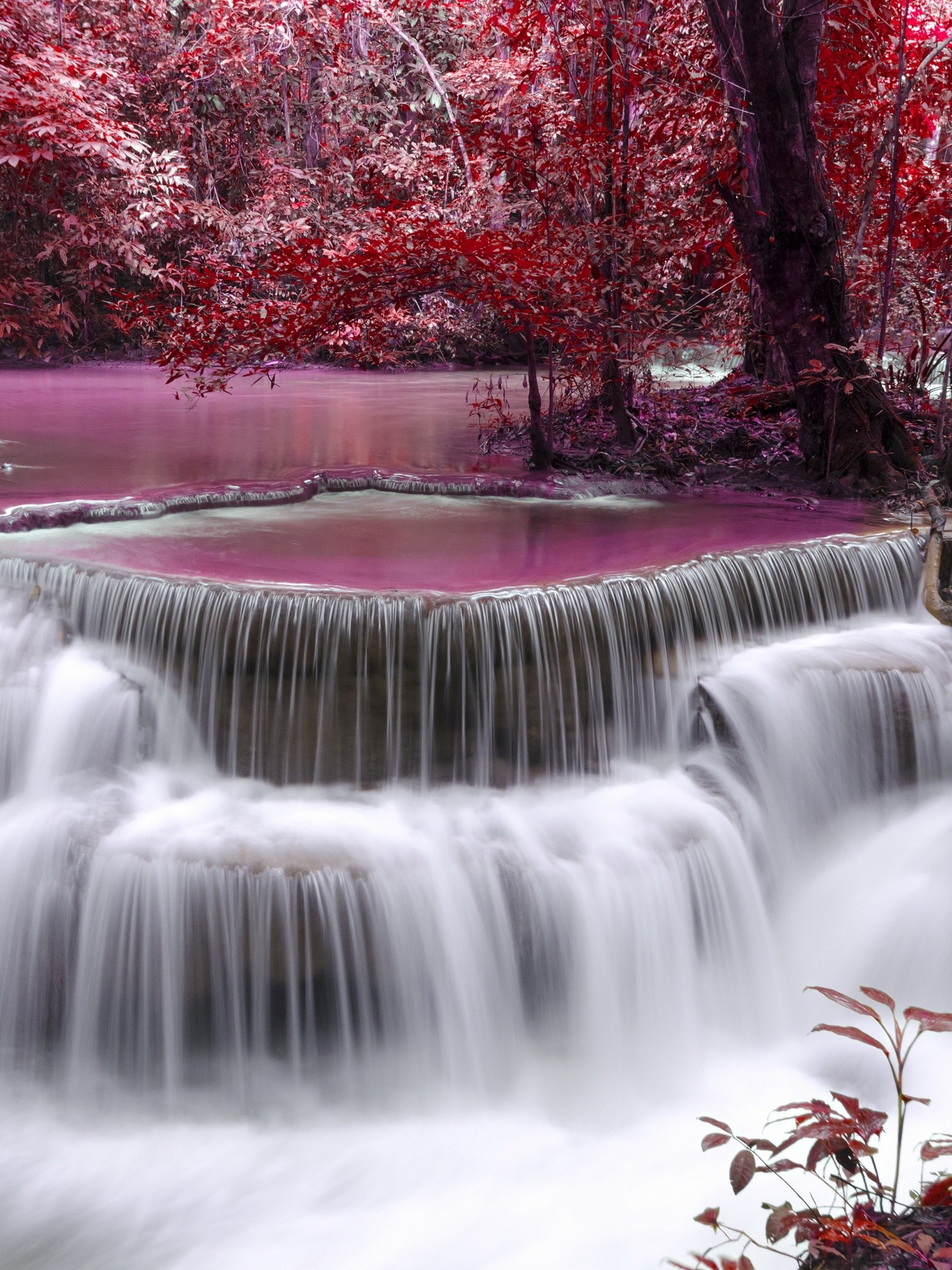 Waterfall River Flow Autumn Wallpaper - River Flow - 1536x2048 Wallpaper - Waterfall River Flow Autumn Wallpaper - River Flow - 1536x2048 Wallpaper -