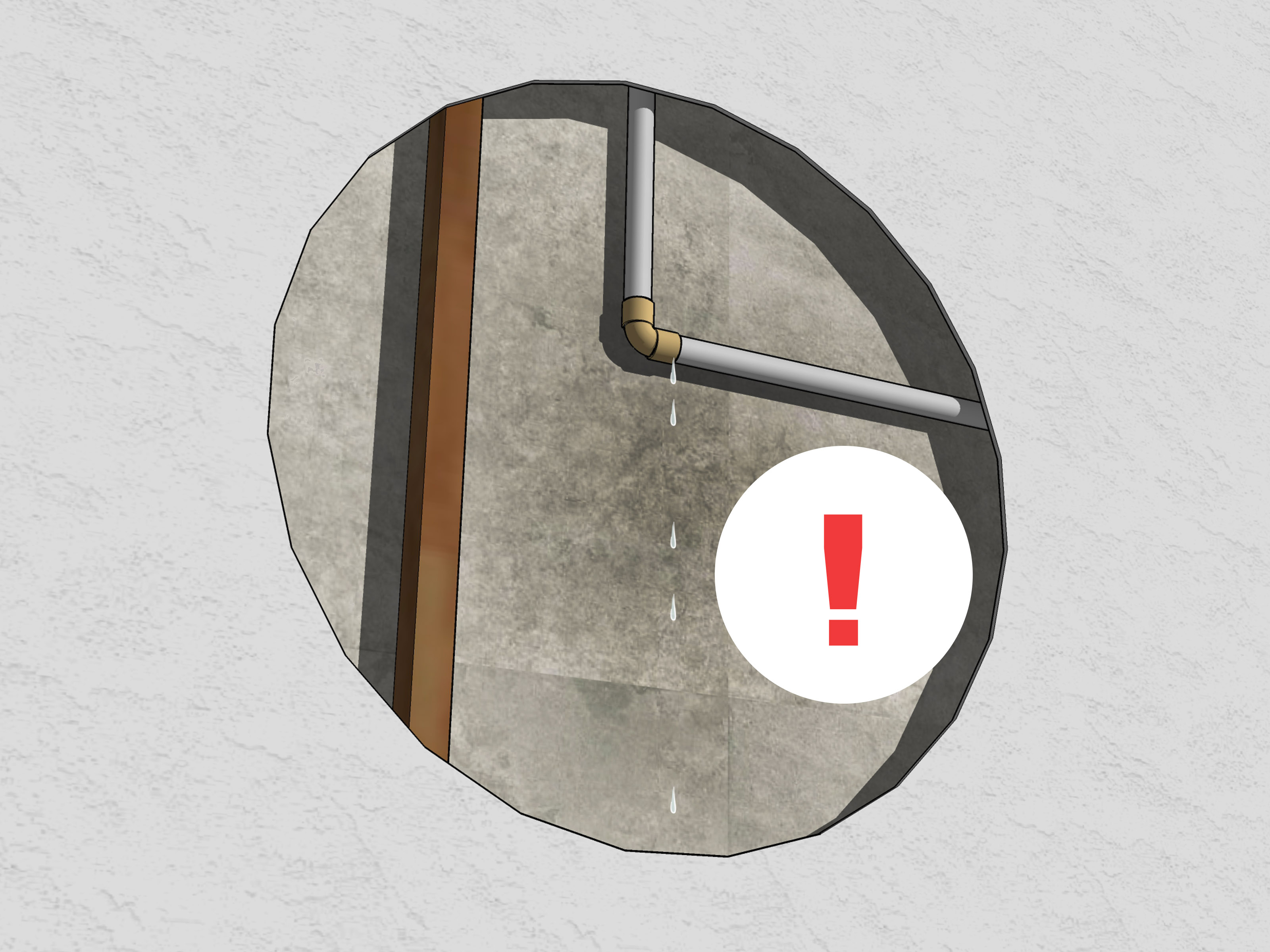Image Titled Detect Water Leaks In Walls Step - Circle - HD Wallpaper 