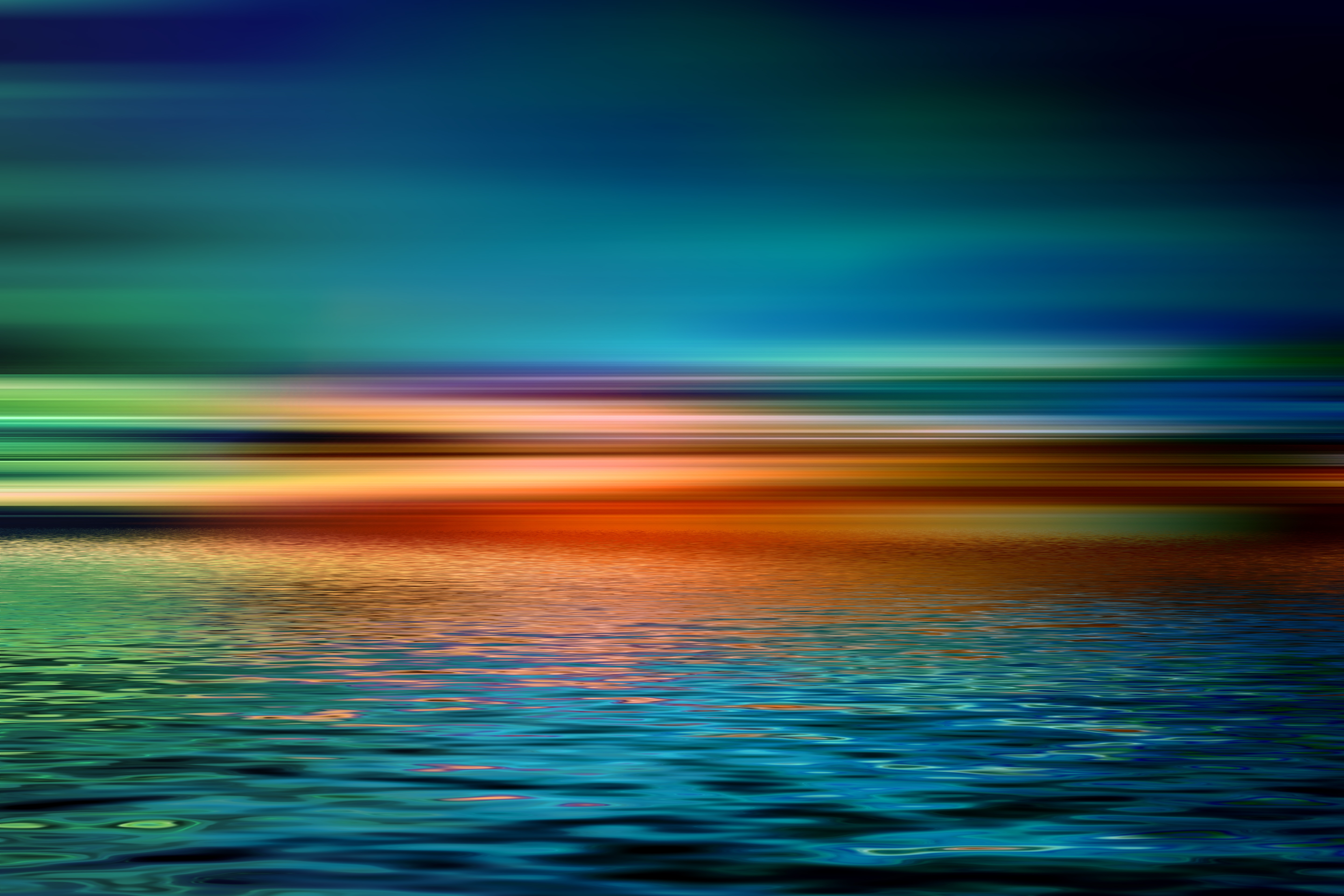 Sunset Over Water Background - HD Wallpaper 