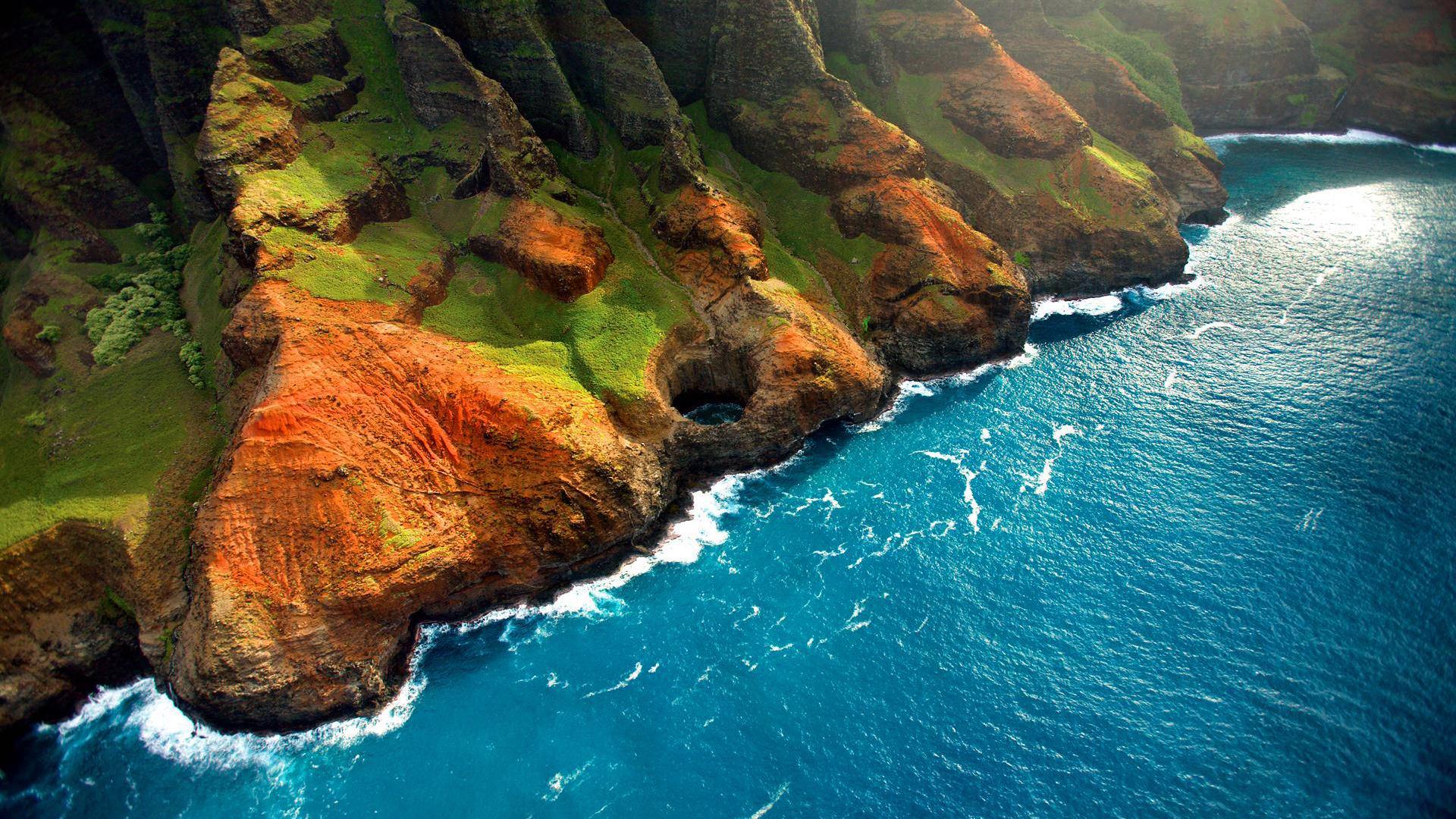 Na Pali Coast Kauai Hawaii - HD Wallpaper 