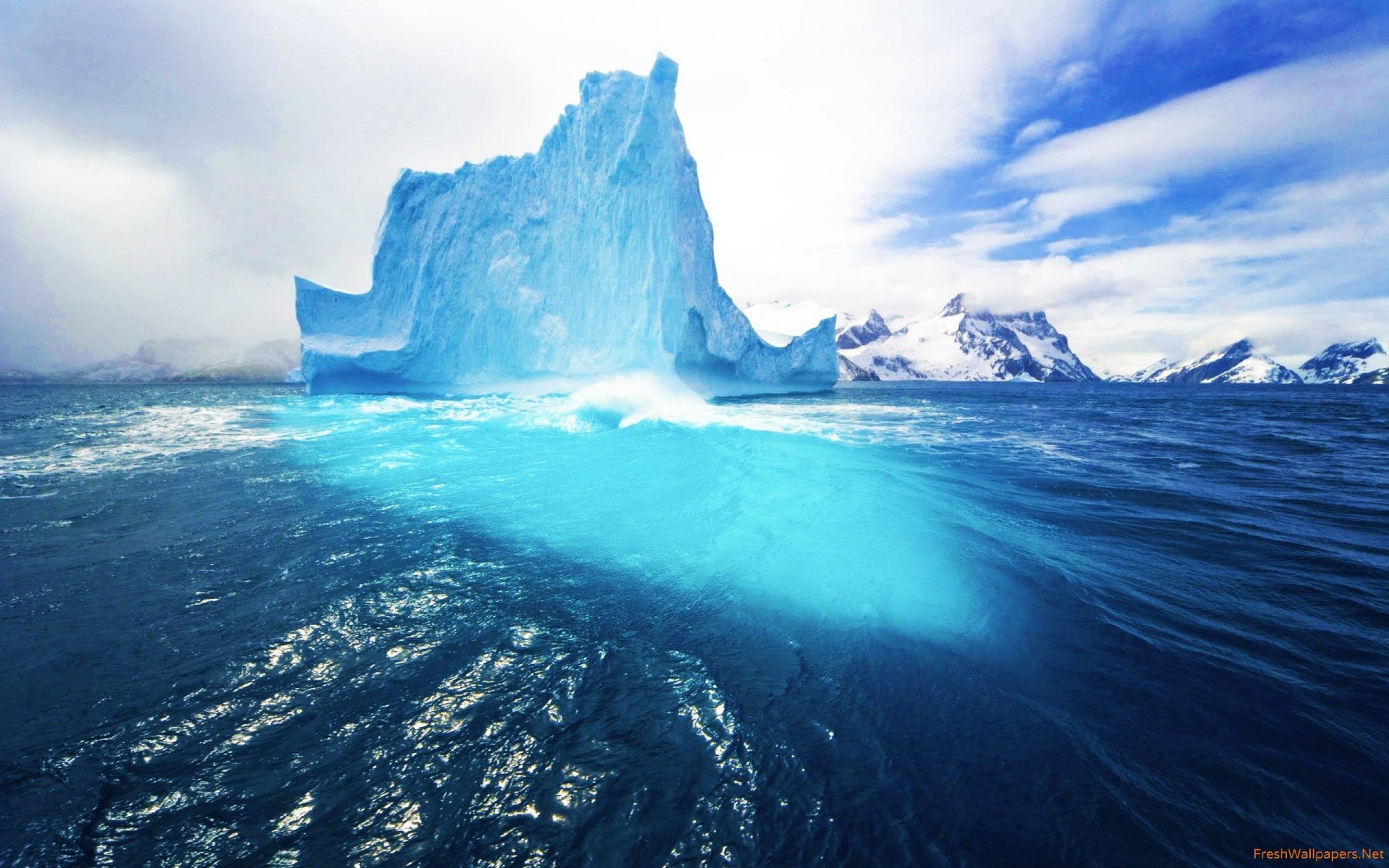 Icebergs Hd - HD Wallpaper 