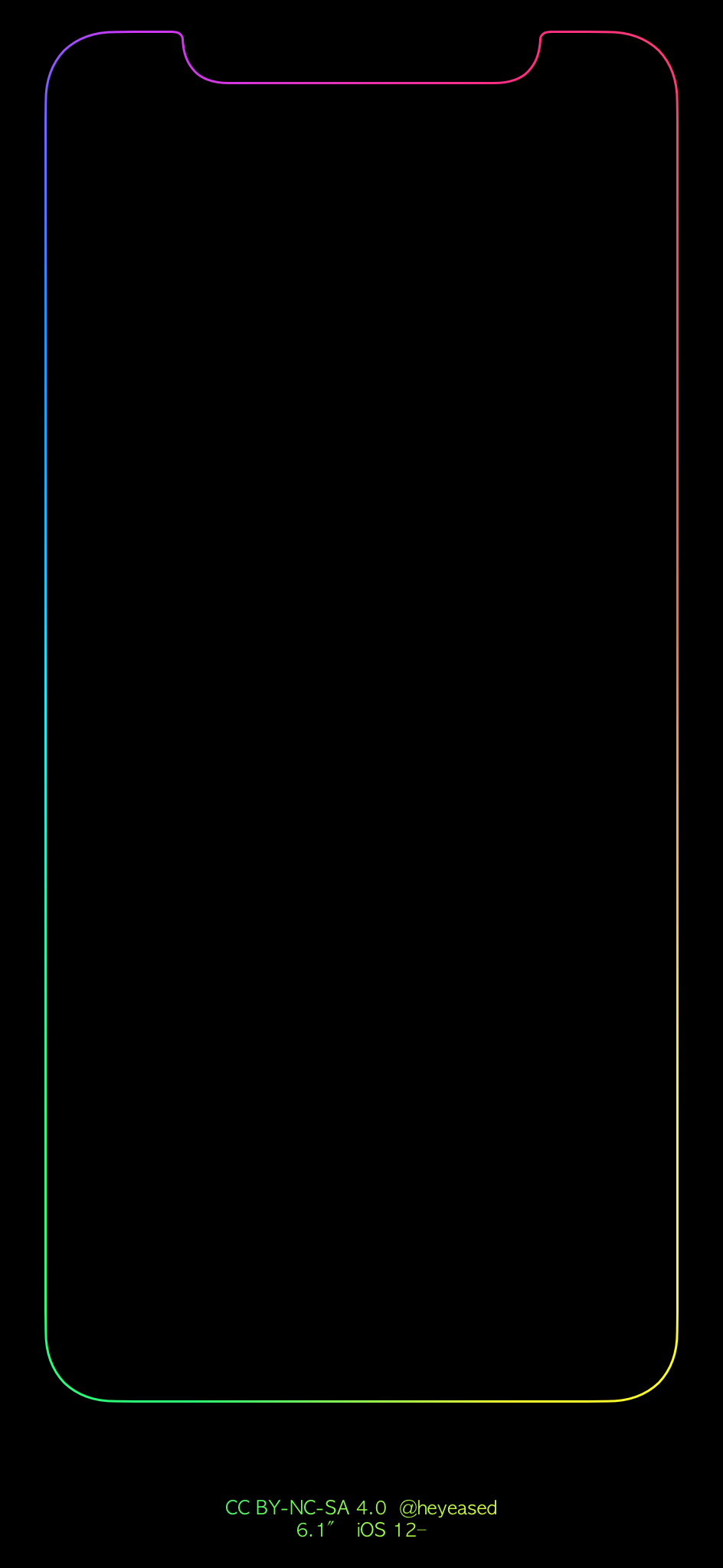Iphone X Wallpaper Rainbow Edge - HD Wallpaper 